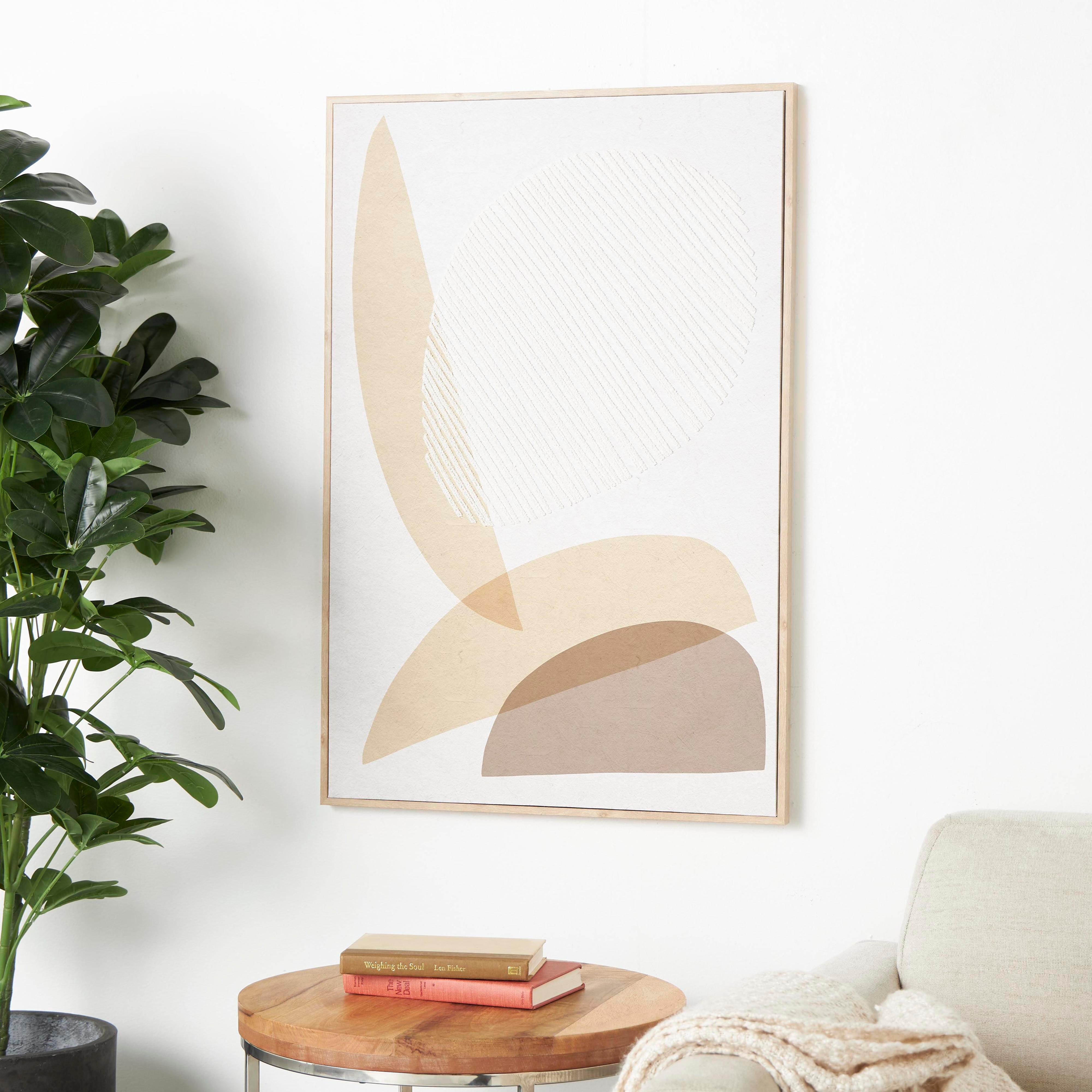 Bayberry Lane Abstract Overlapping Shapes Framed Wall Art 25" x 37 ", , rollover