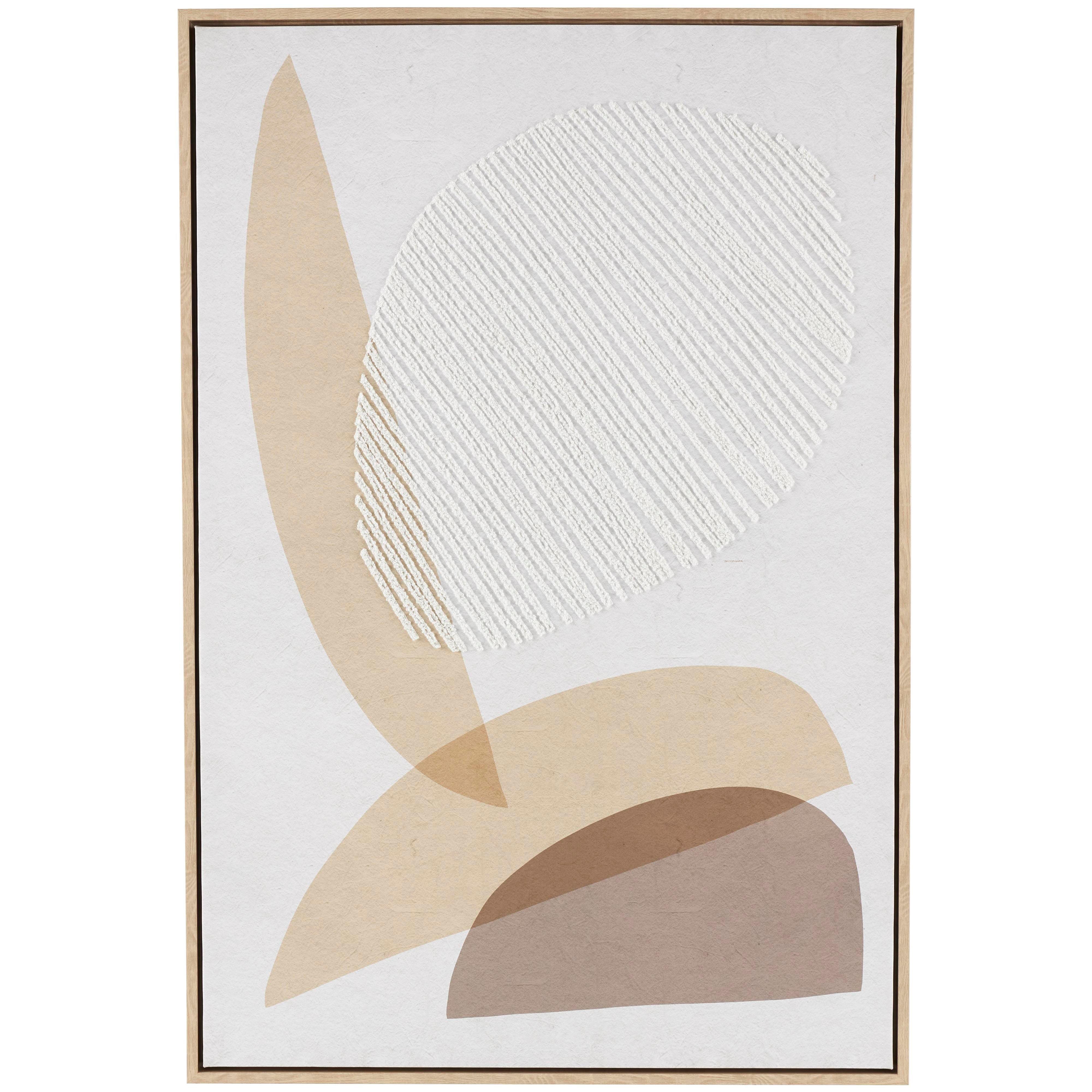 Bayberry Lane Abstract Overlapping Shapes Framed Wall Art 25" x 37 ", , large