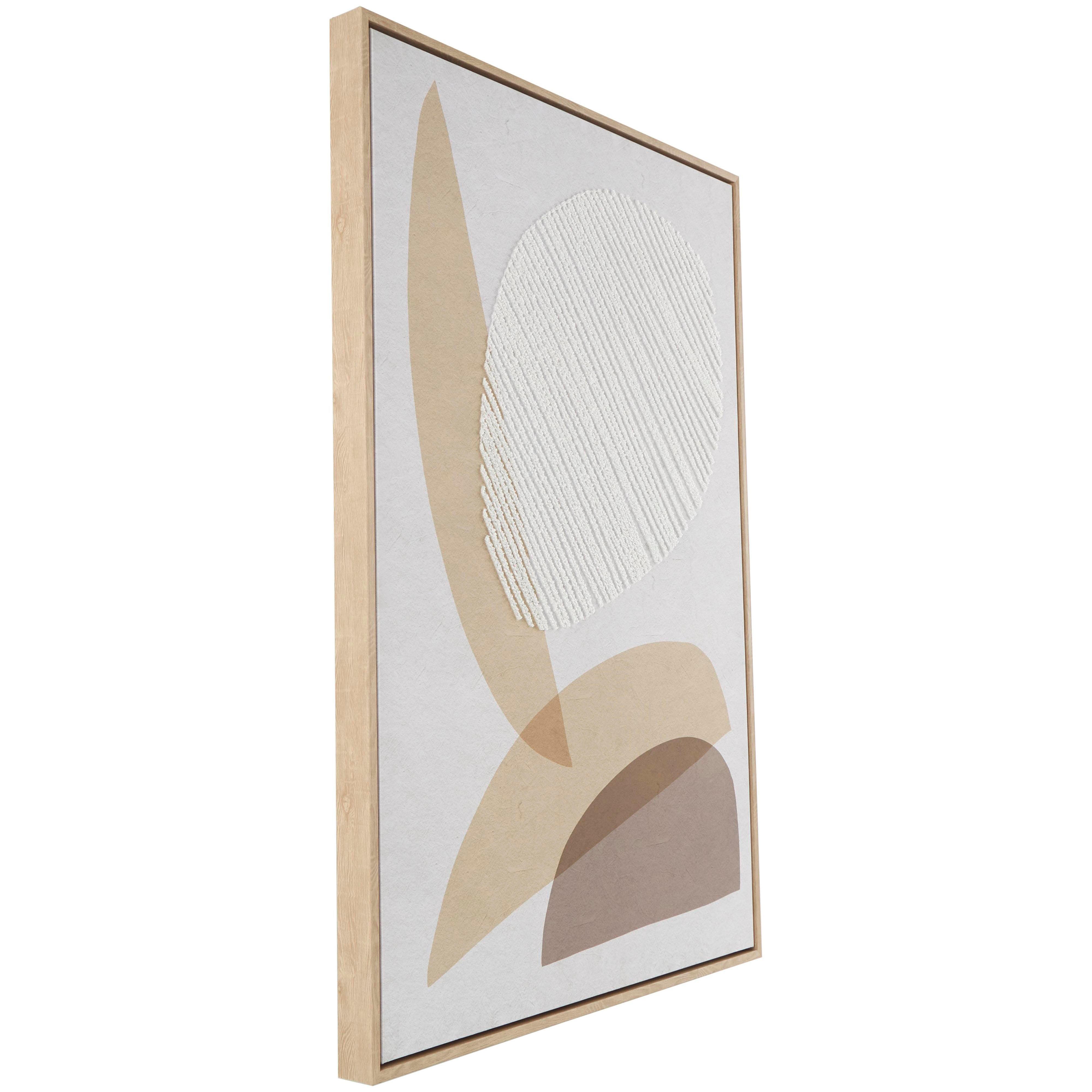 Bayberry Lane Abstract Overlapping Shapes Framed Wall Art 25" x 37 ", , large