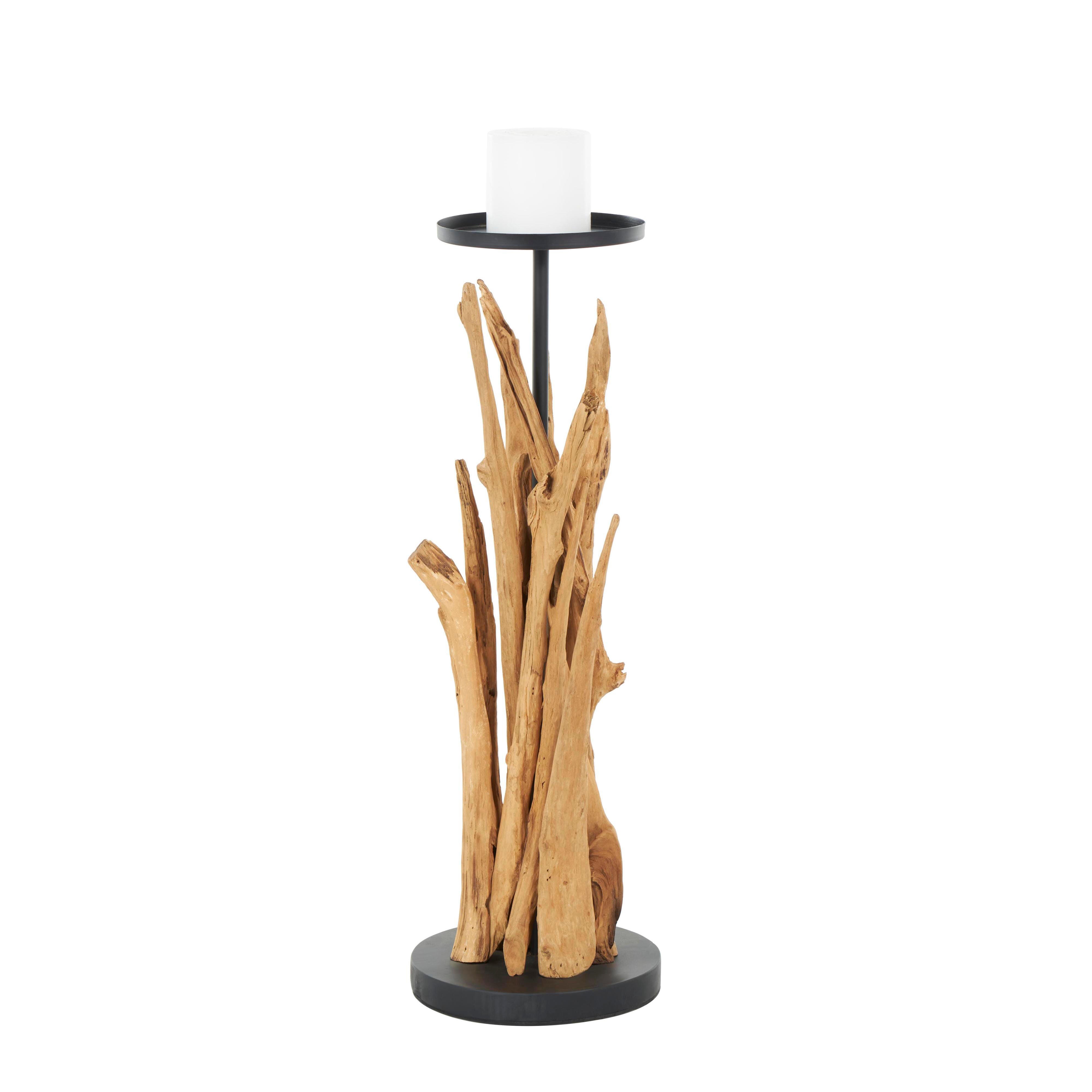 Bayberry Lane Handmade Tall Tree Branch Floor Candle Holder, , large