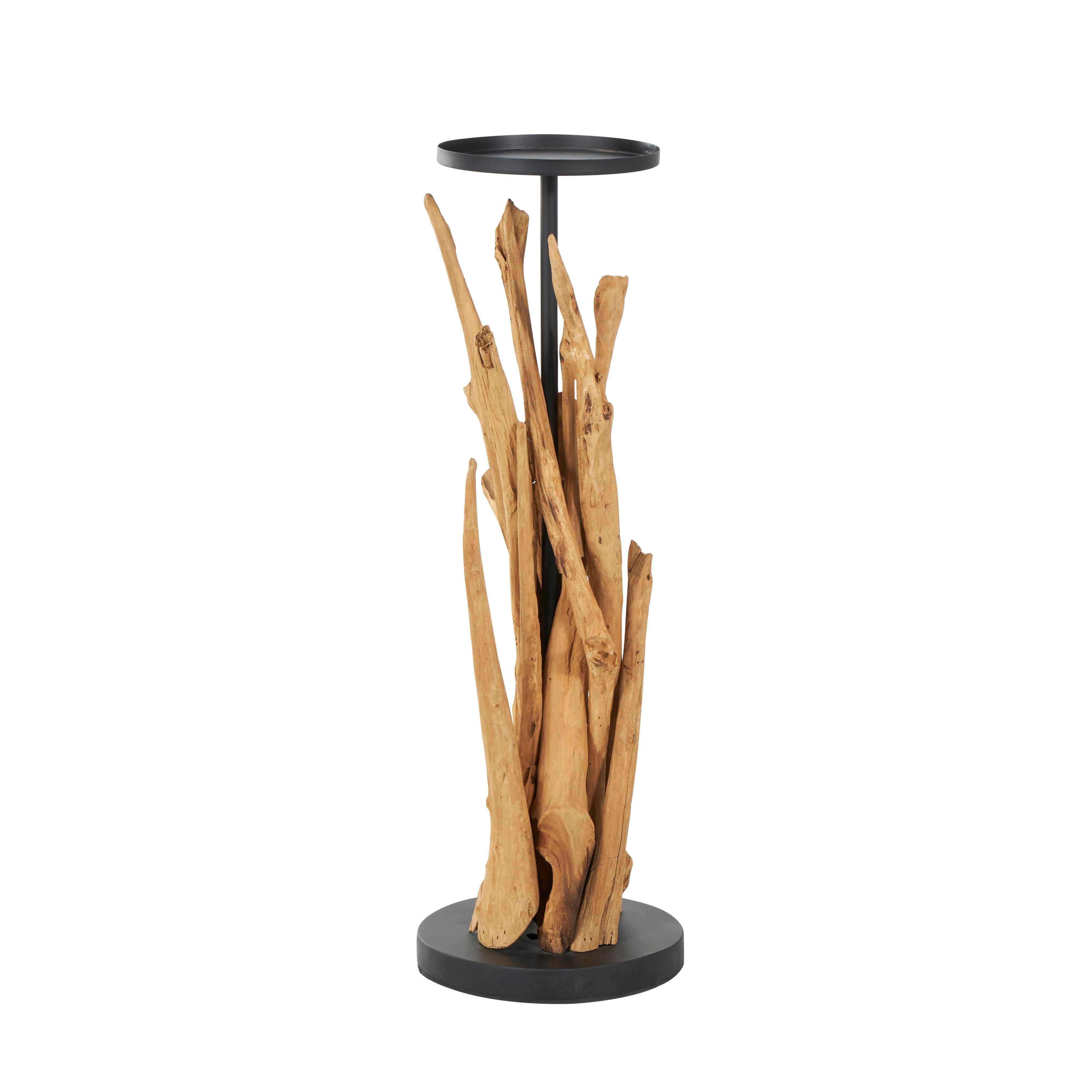 Bayberry Lane Handmade Tall Tree Branch Floor Candle Holder, , large