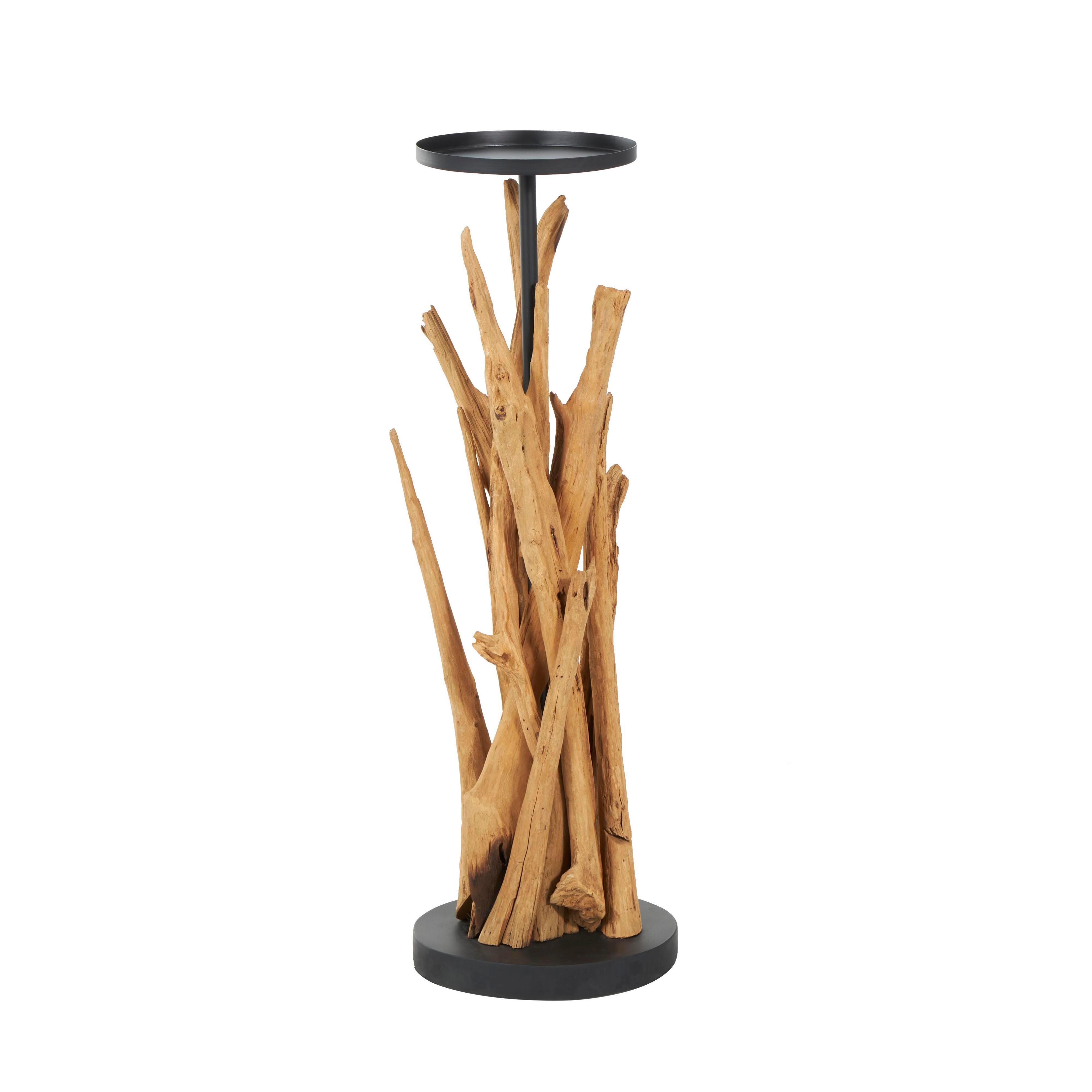 Bayberry Lane Handmade Tall Tree Branch Floor Candle Holder, , large