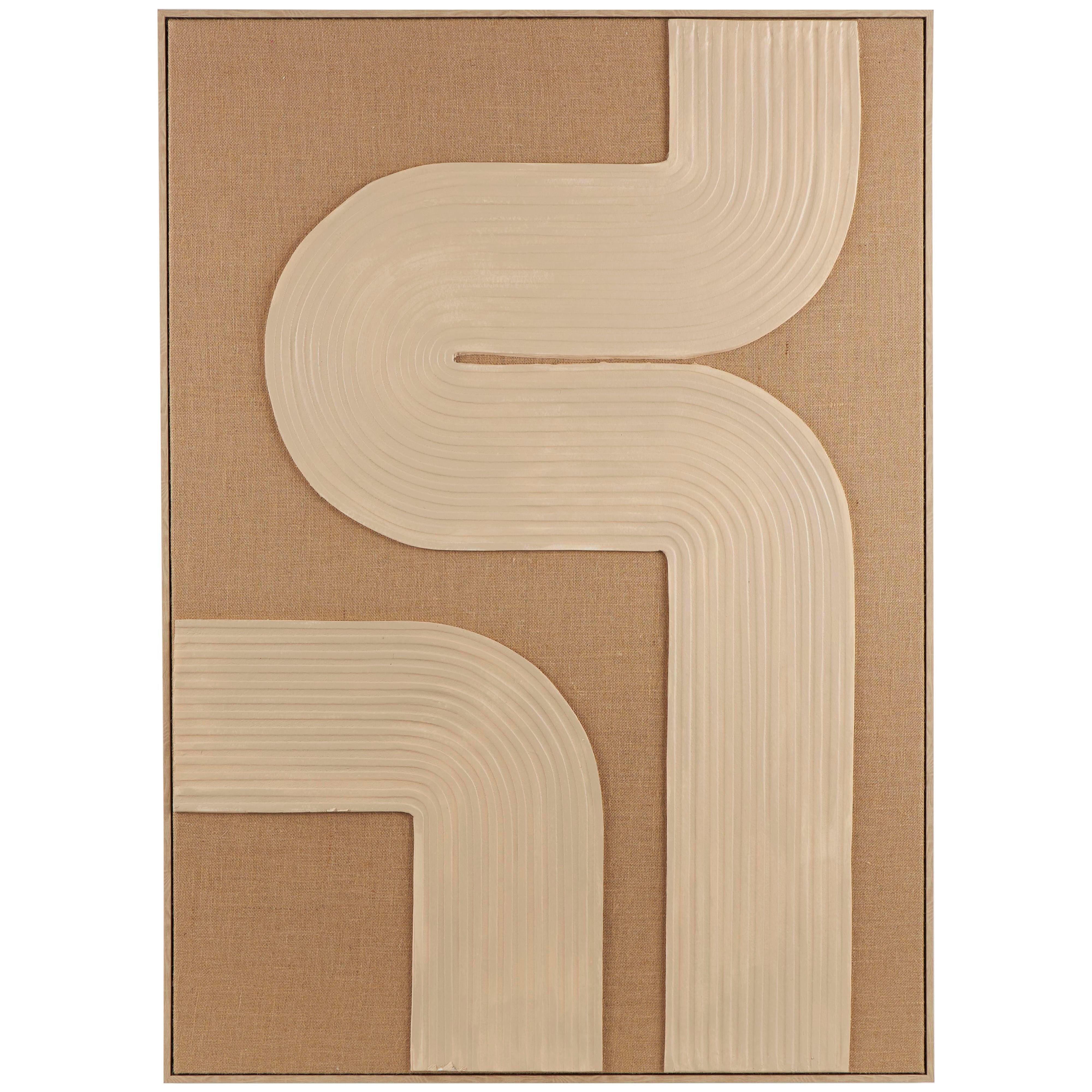 Bayberry Lane Abstract Textured Framed Wall Art 41" x 57", , large
