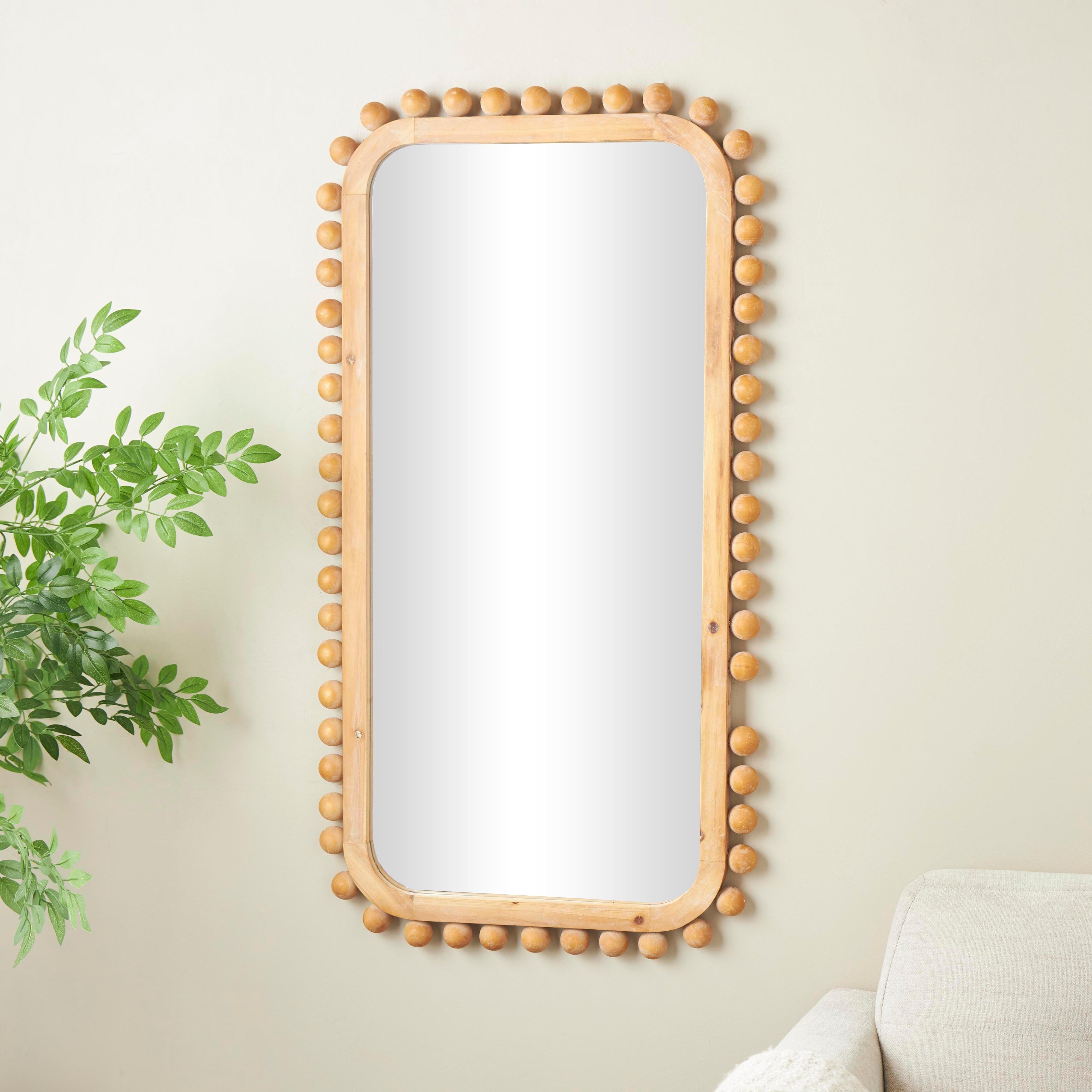 Bayberry Lane Wall Mirror with Beaded Frame, , rollover
