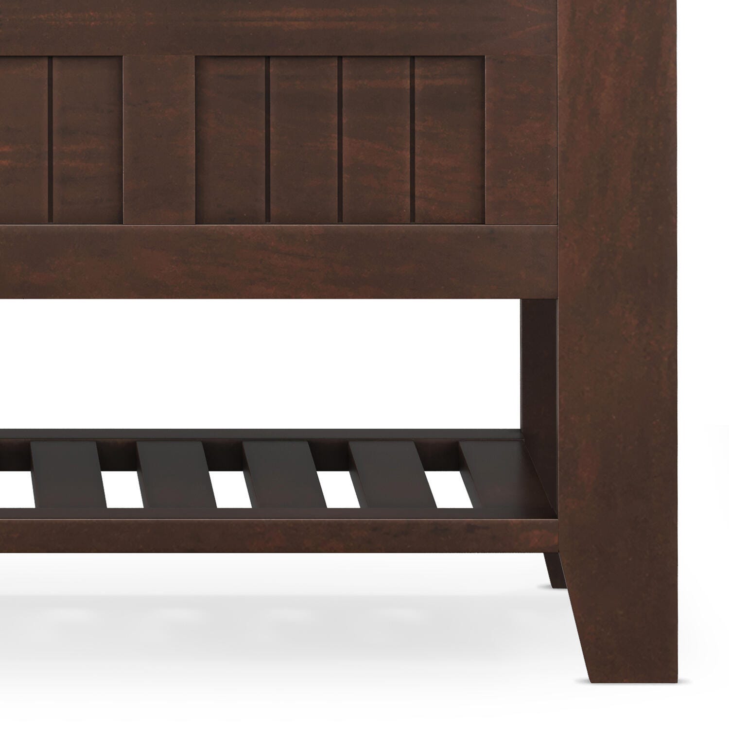 Simpli Home Acadian Entryway Storage Bench with Shelf, , large