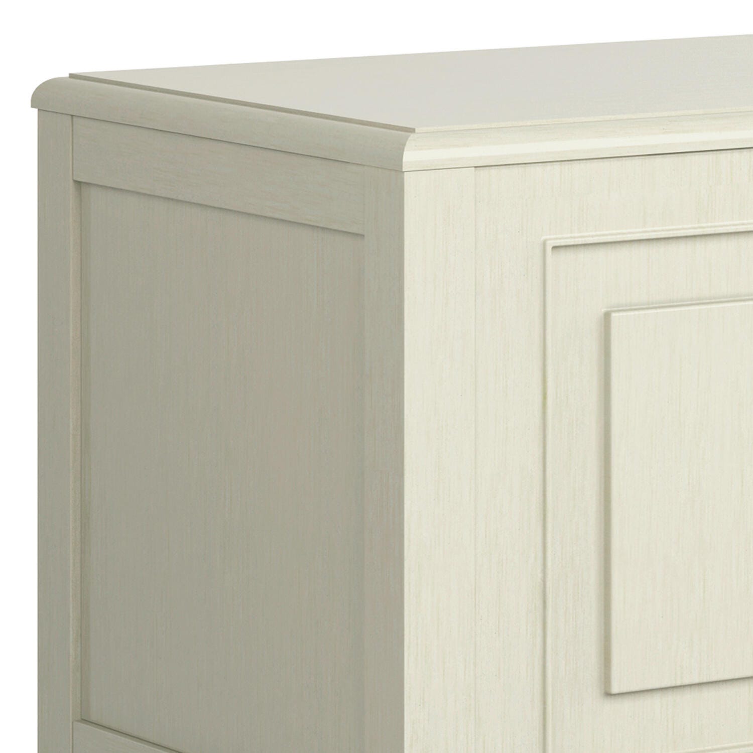 Simpli Home Connaught Storage Bench Trunk, Antique White, large
