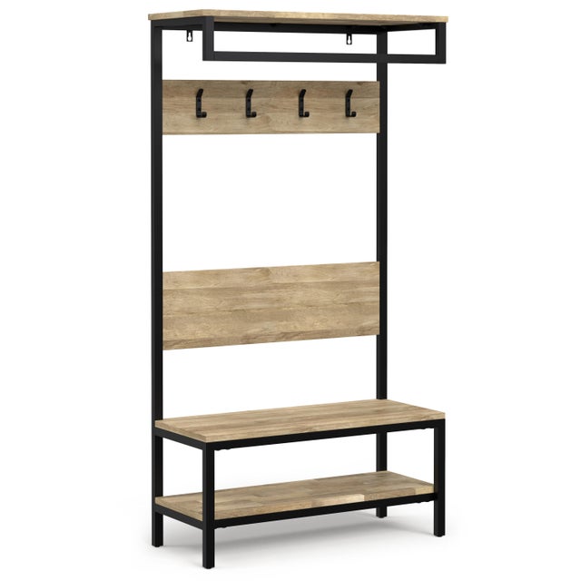 Simpli Home Westmont Entryway Hall Tree Bench