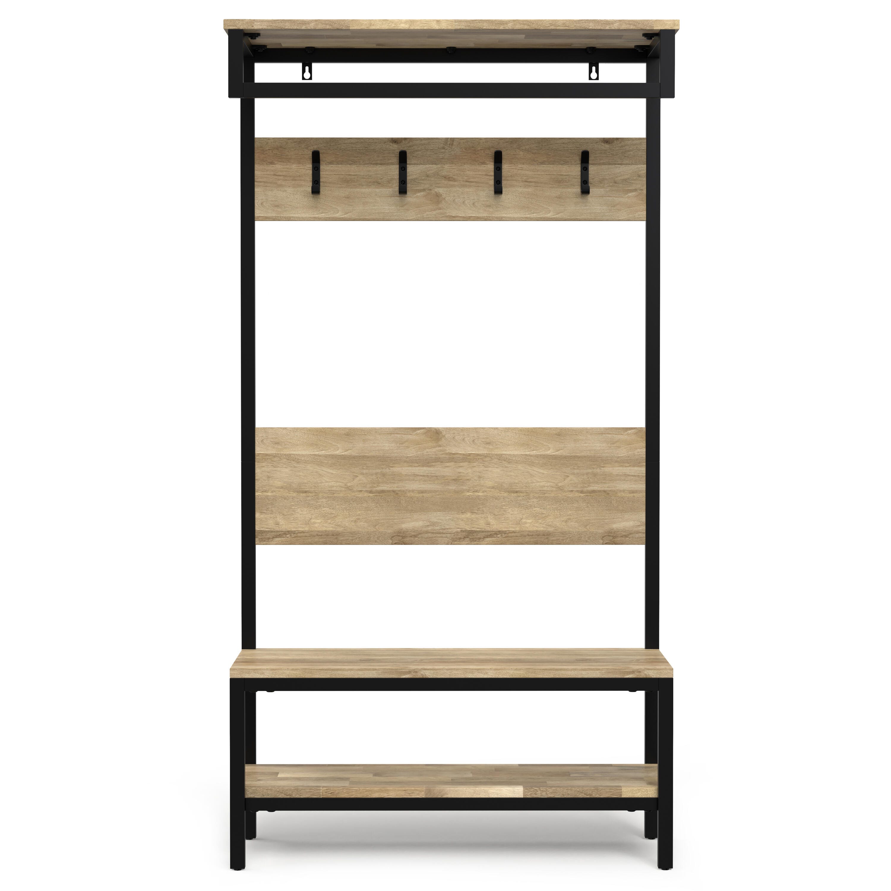 Simpli Home Westmont Entryway Hall Tree Bench, , large