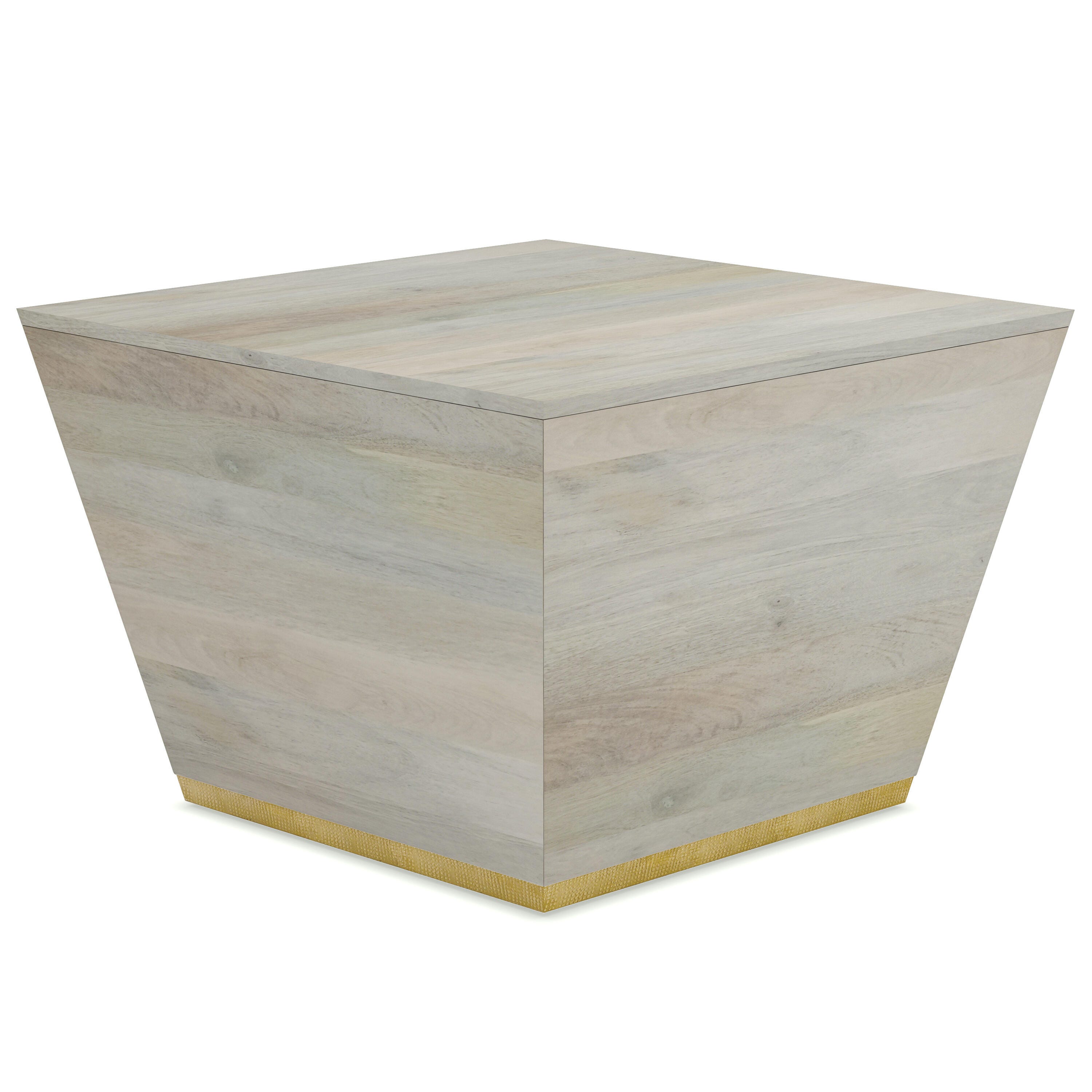 Simpli Home Abba Coffee Table, White Wash, large