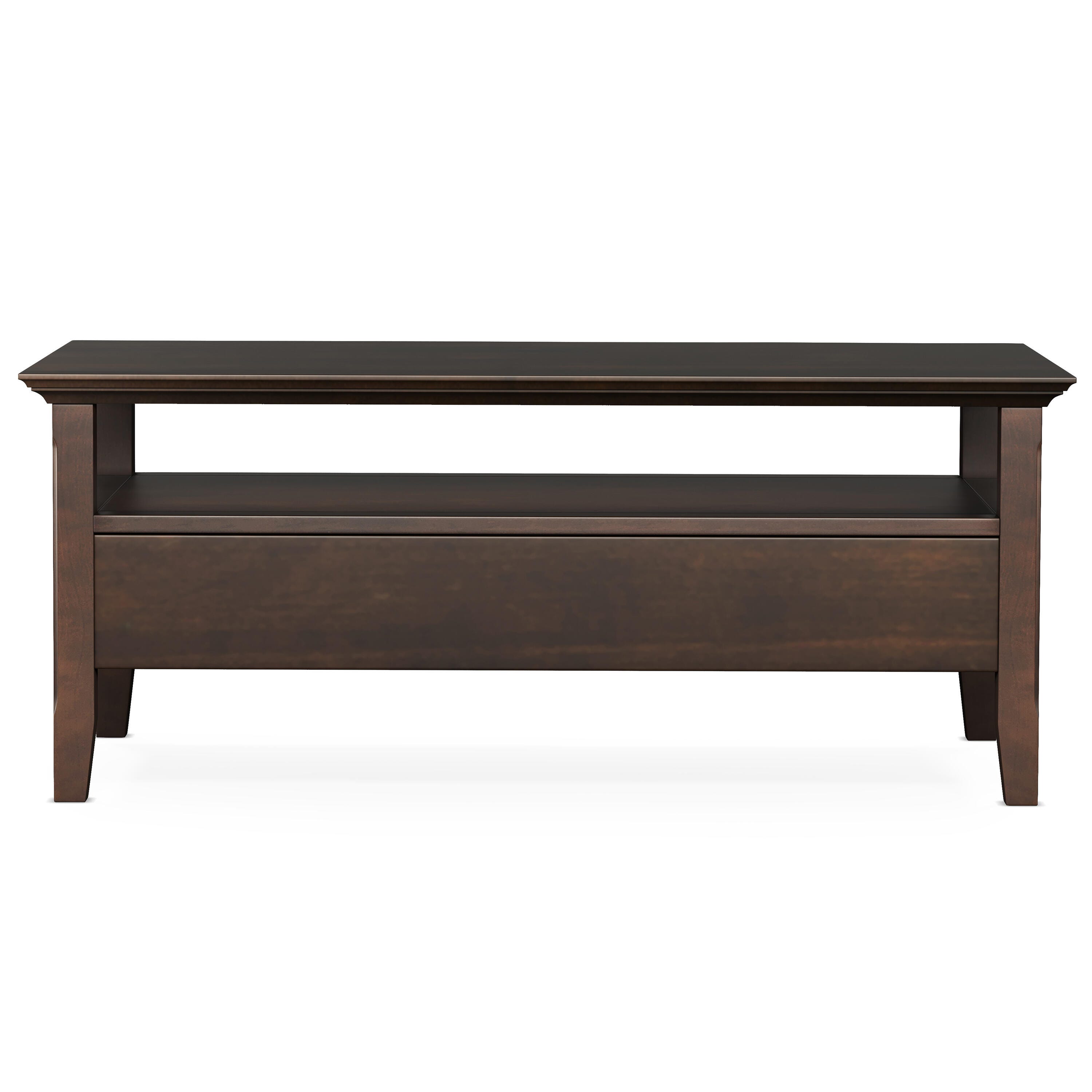 Simpli Home Acadian Coffee Table with Drawer, , large