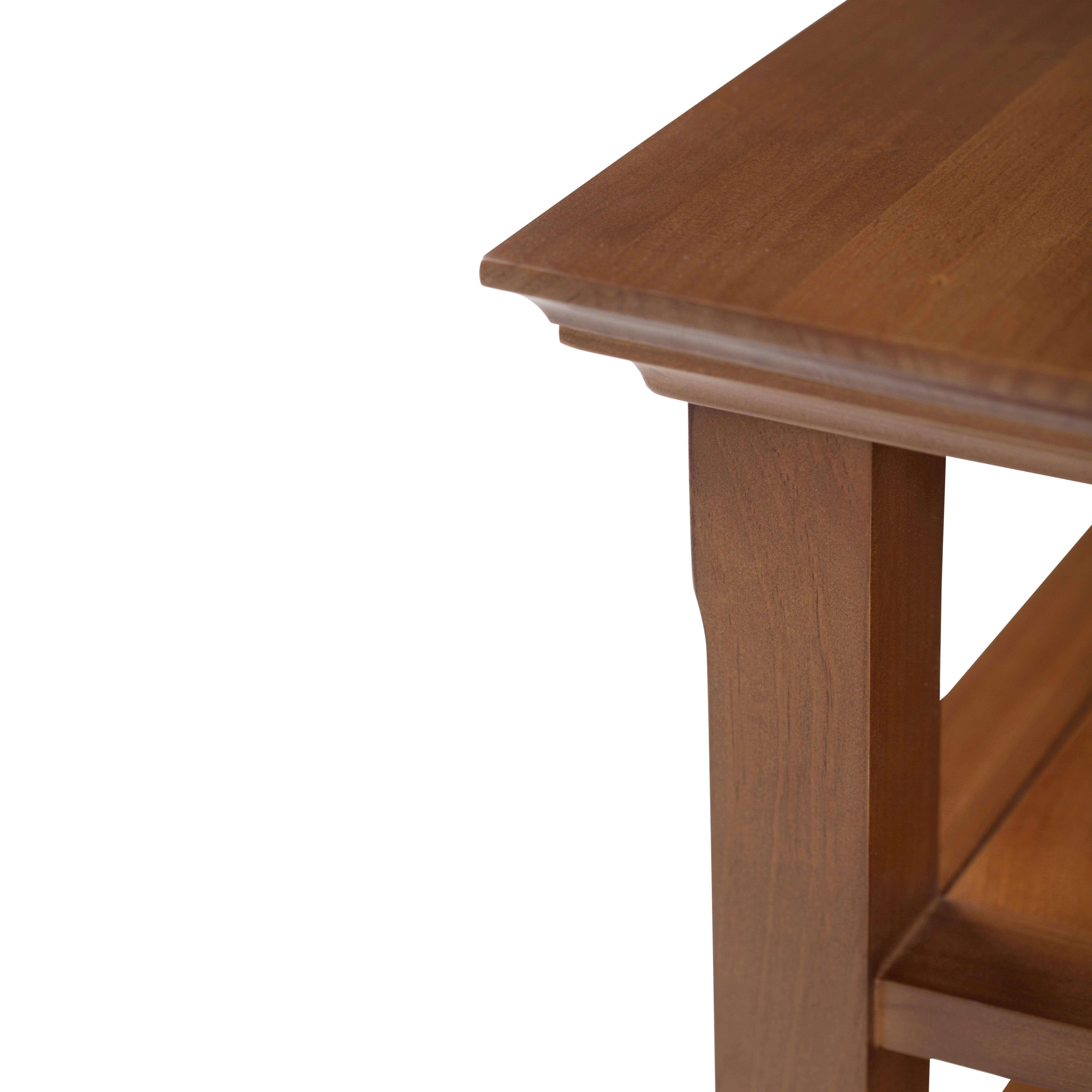 Simpli Home Acadian End Table, Light Golden Brown, large