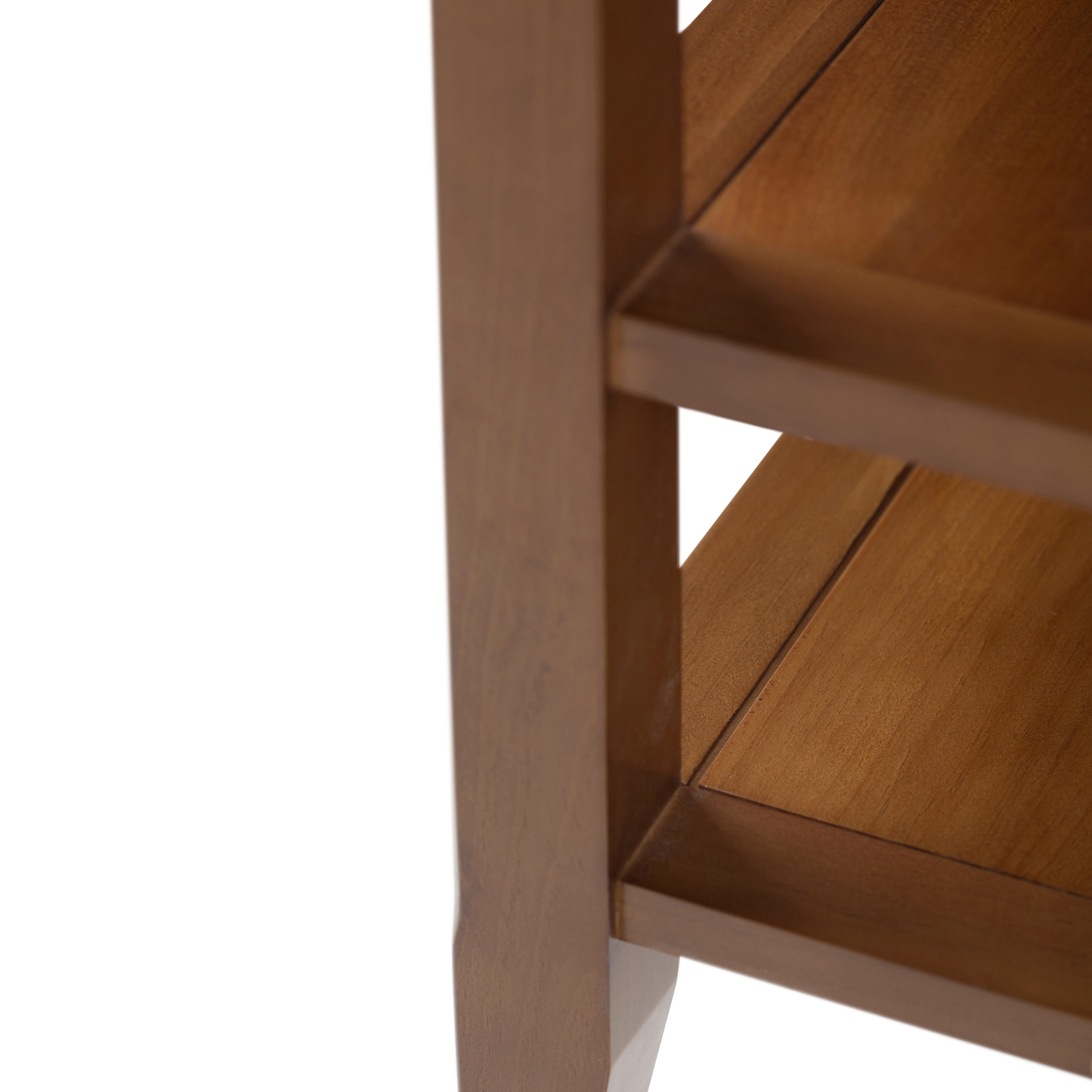 Simpli Home Acadian End Table, Light Golden Brown, large