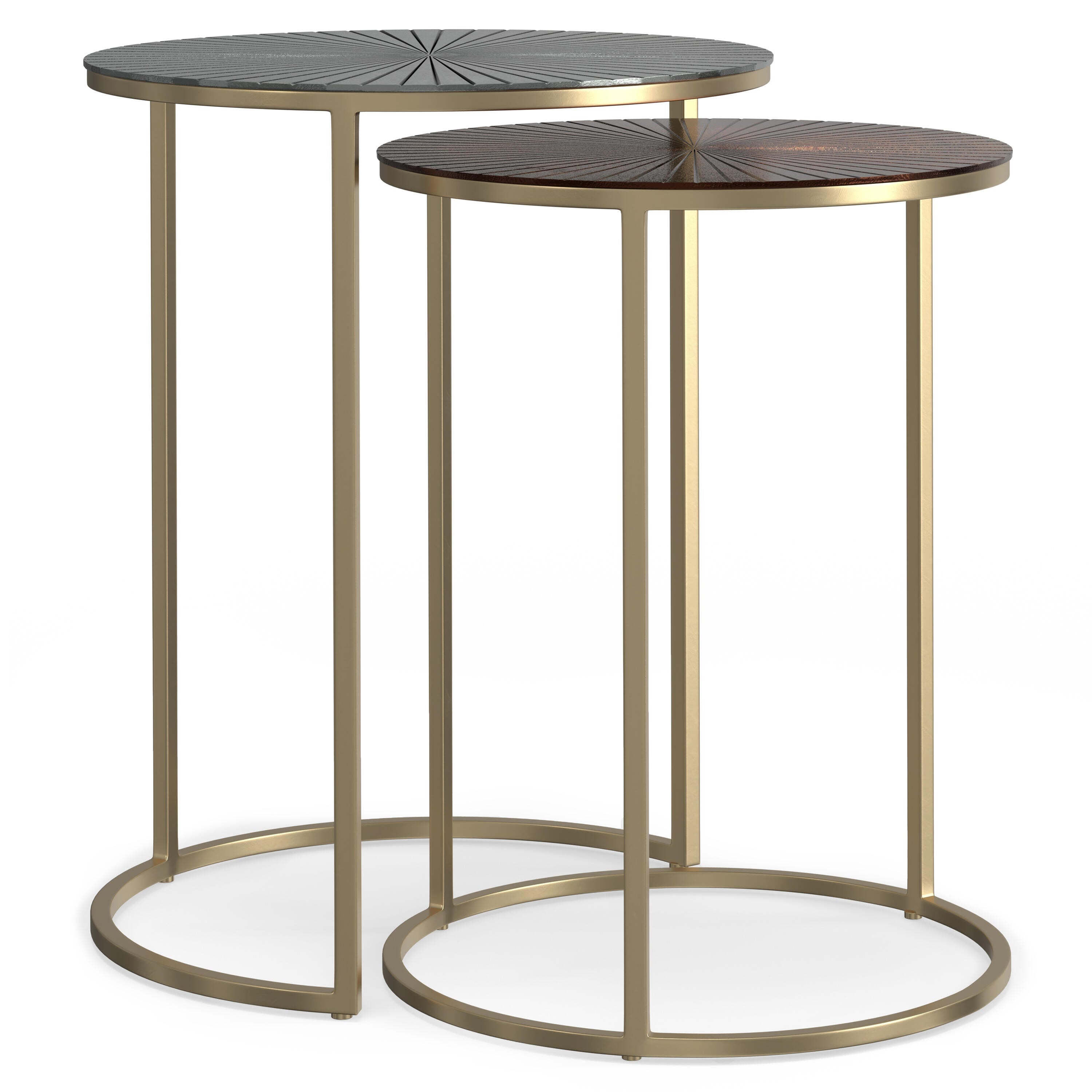 Simpli Home Drake 2 Piece Nesting End Table, , large