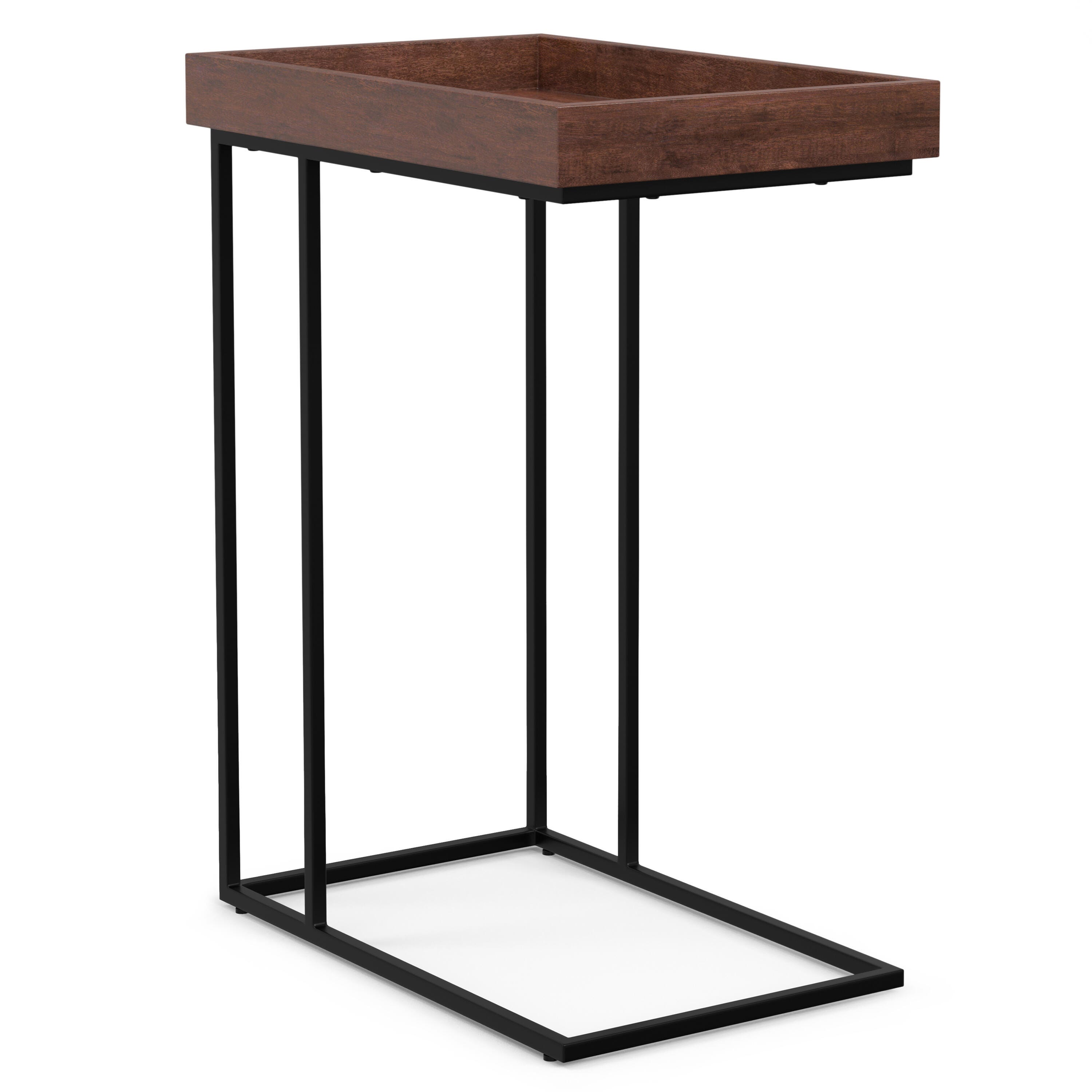 Simpli Home Gallagher C-Shaped End Table, , large