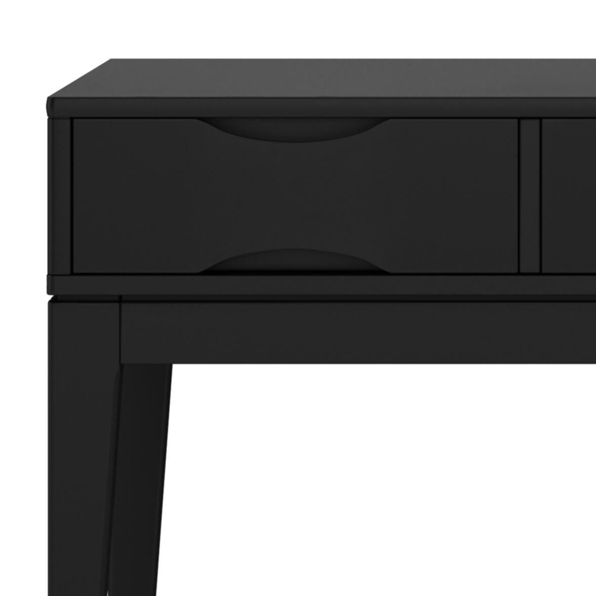 Simpli Home Harper Console Sofa Table, Black, large