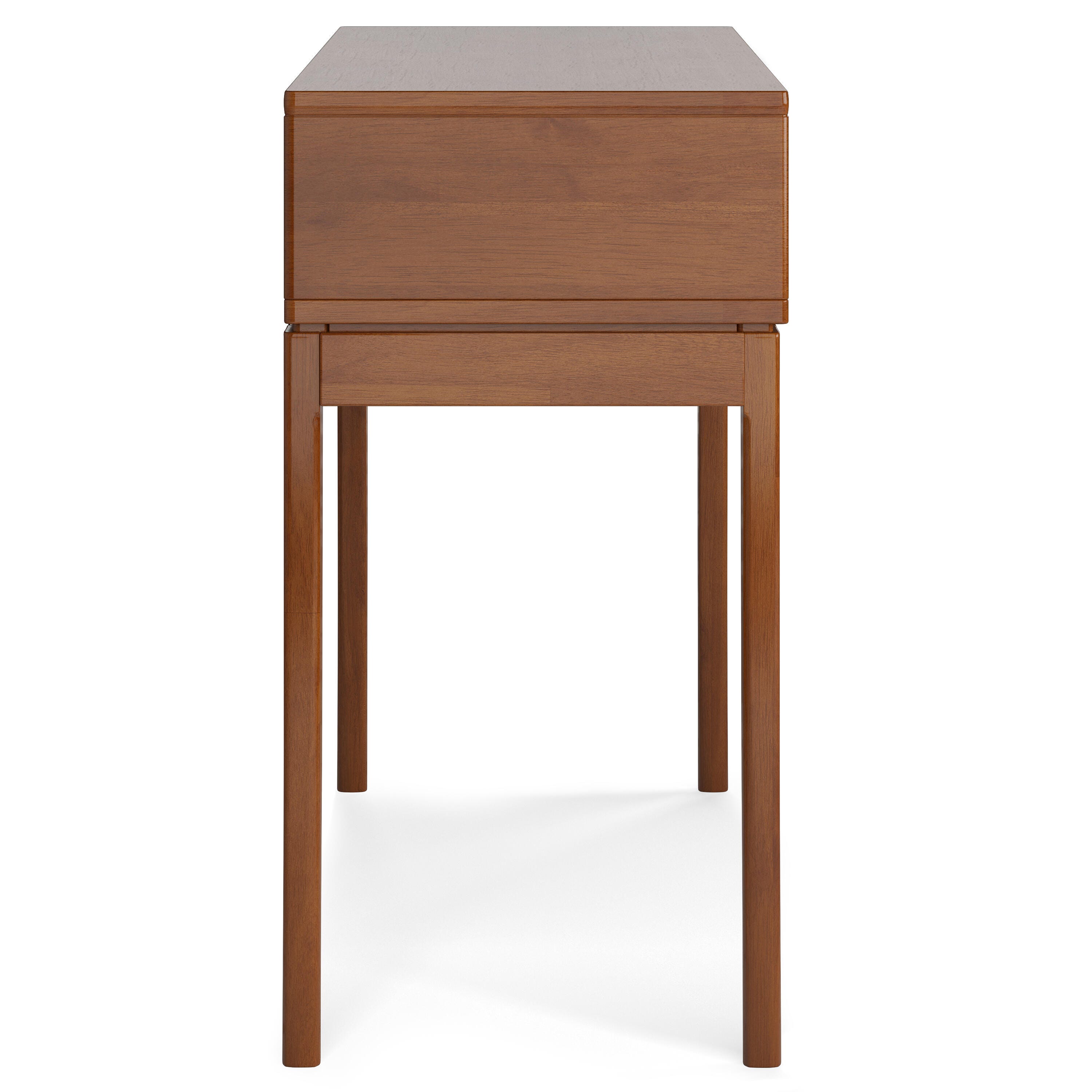 Simpli Home Harper Console Sofa Table, Teak Brown, large