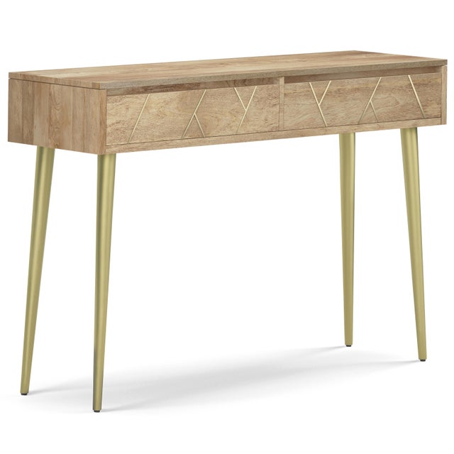 Simpli Home Jager Console Table, Natural