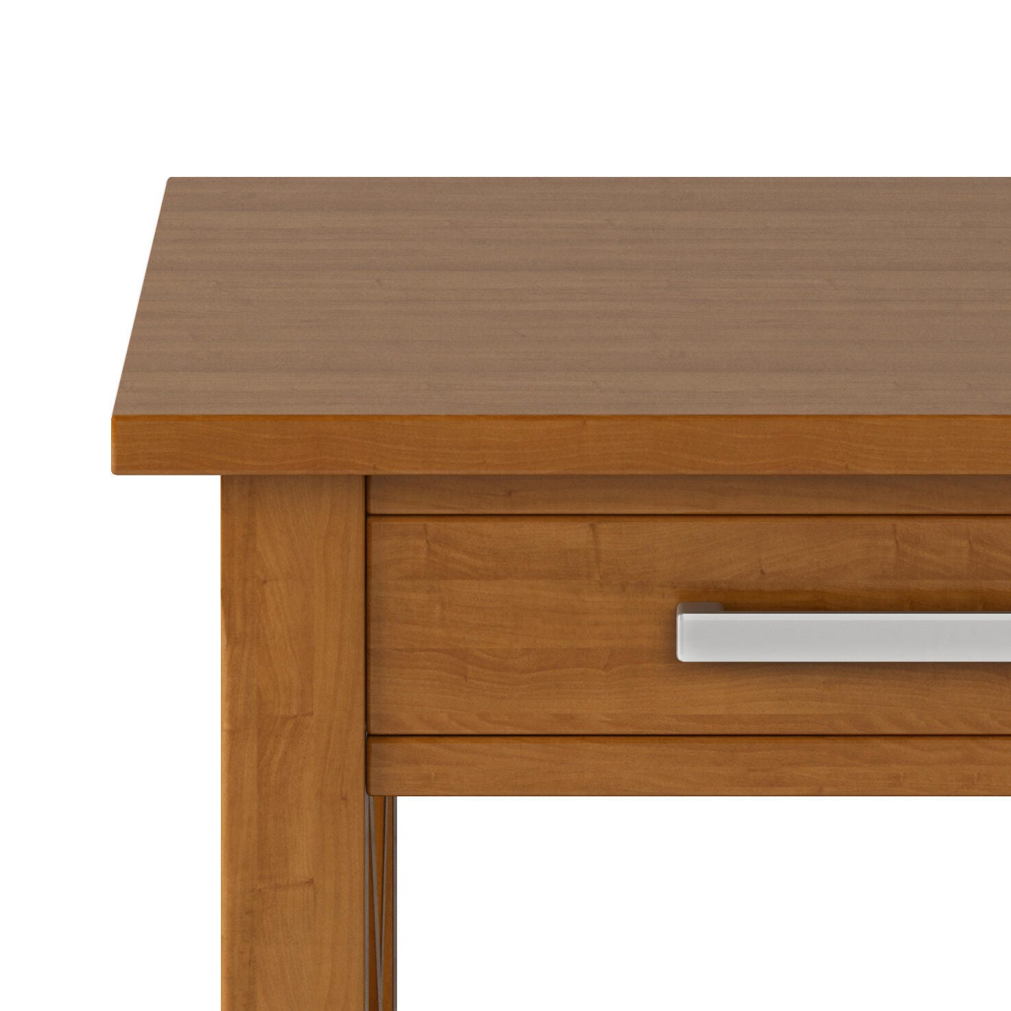 Simpli Home Kitchener End Table, Light Golden Brown, large