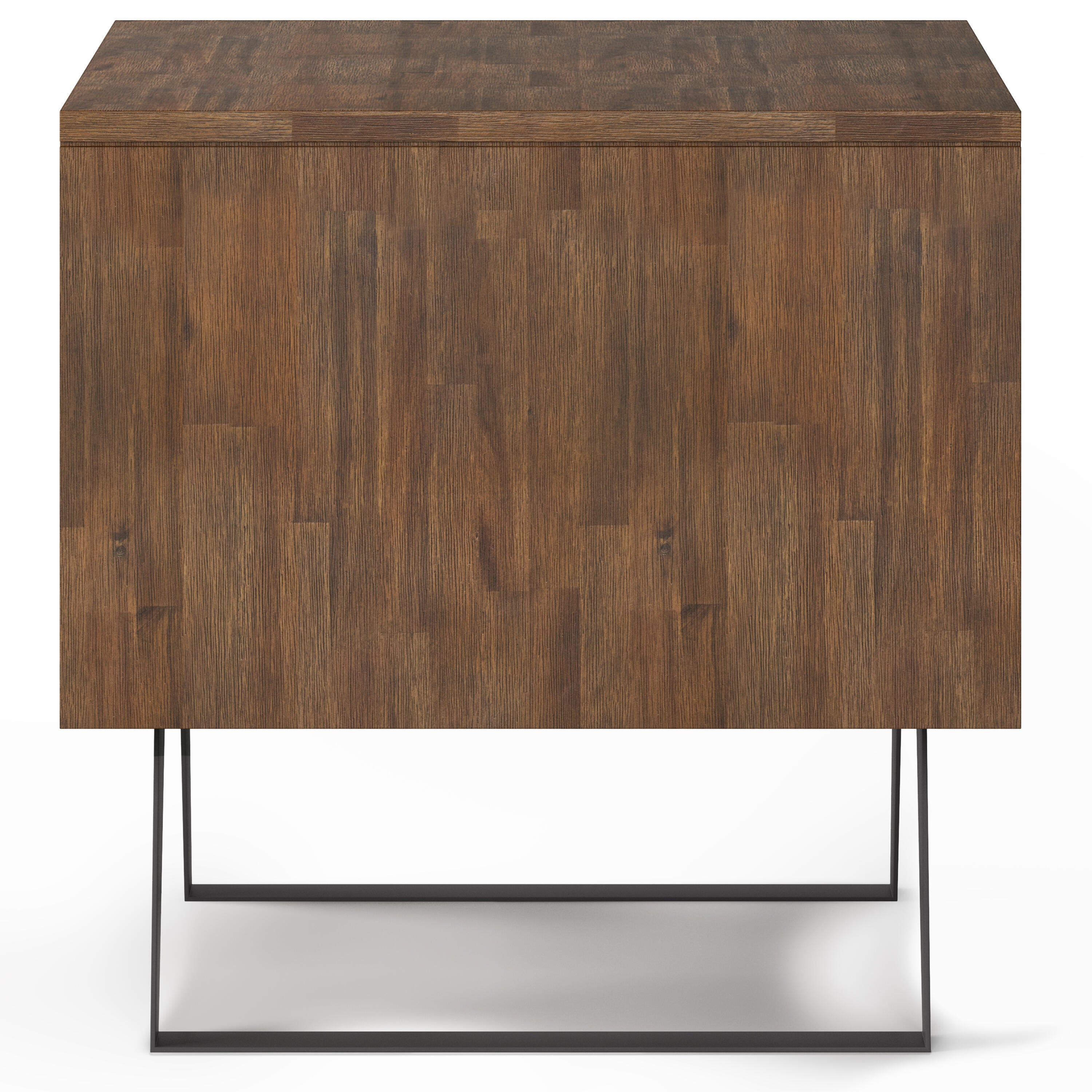 Simpli Home Lowry End Table, Rustic Natural Aged Brown, large
