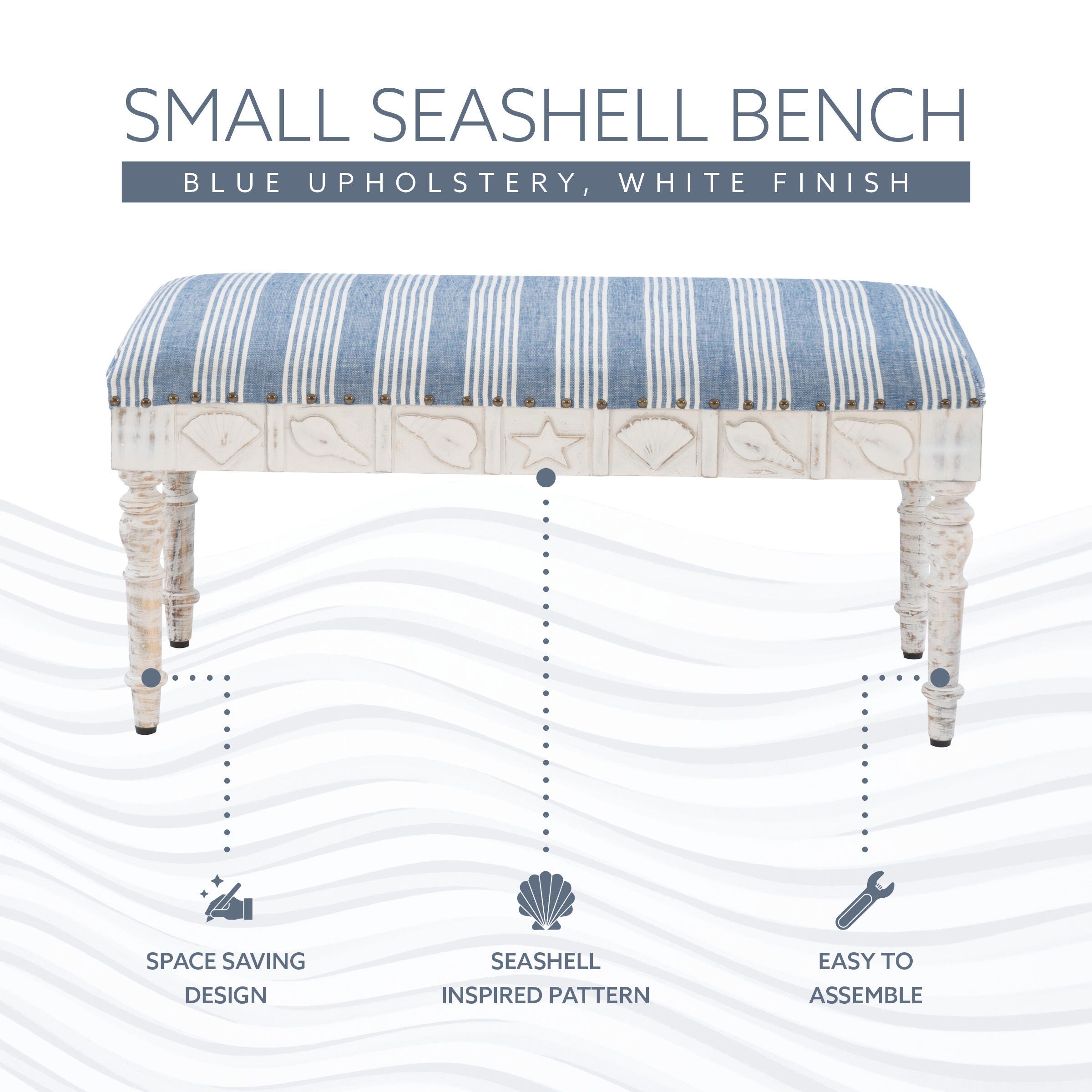 Linon Farah Bench, , large
