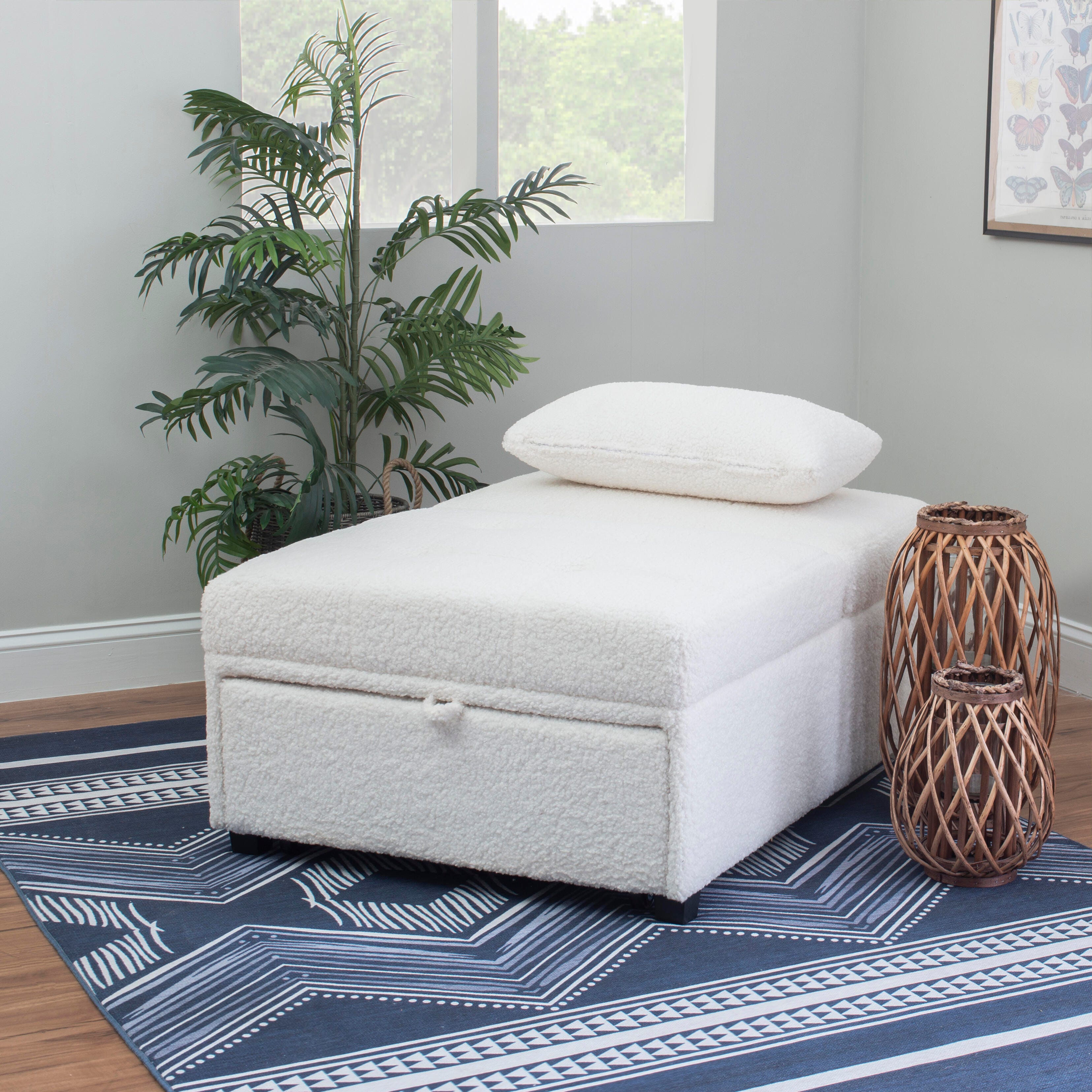 Linon Grayson Sofa Bed, Ivory, large