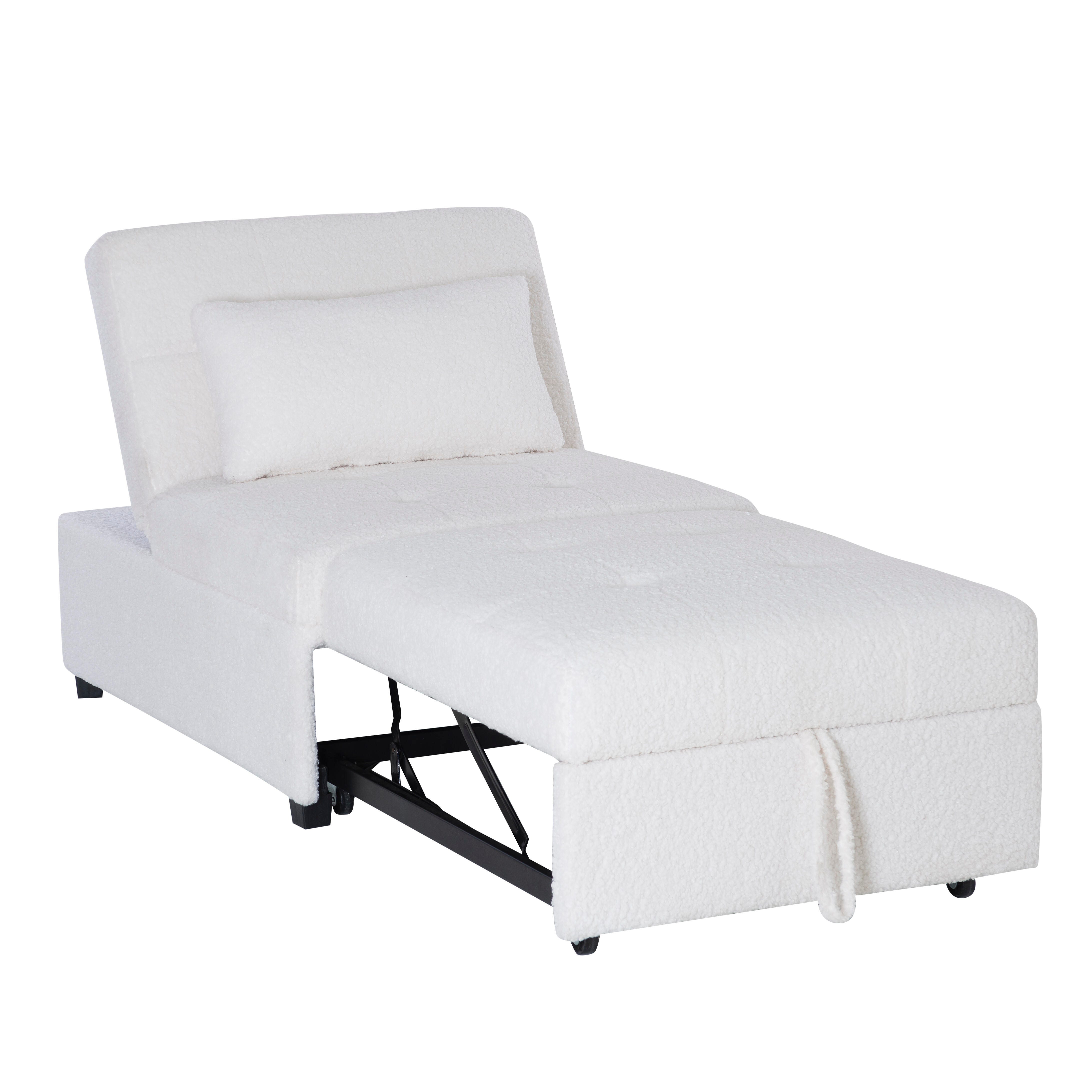 Linon Grayson Sofa Bed, Ivory, large