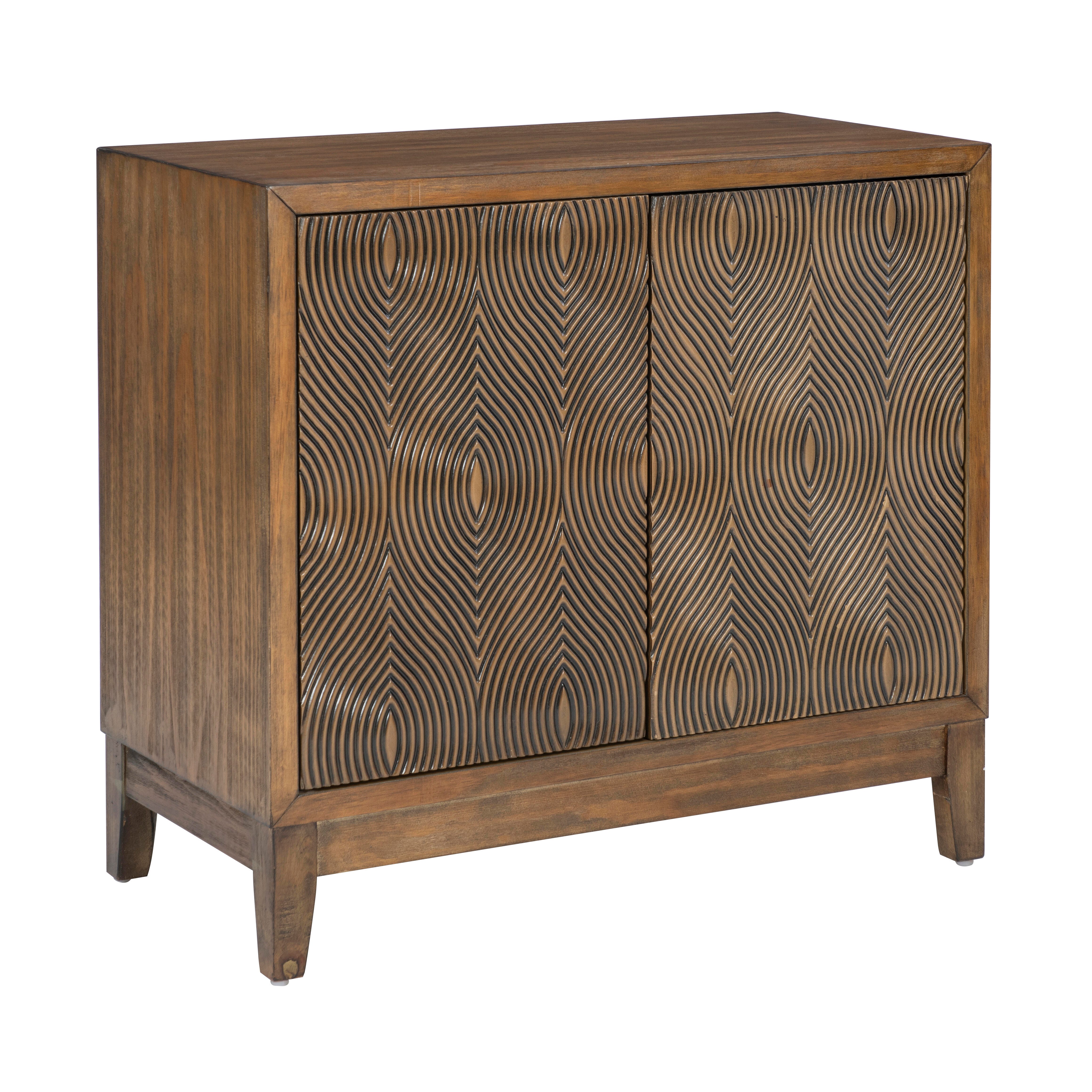 Linon Berkley 34.5" Accent Cabinet, Brown, large