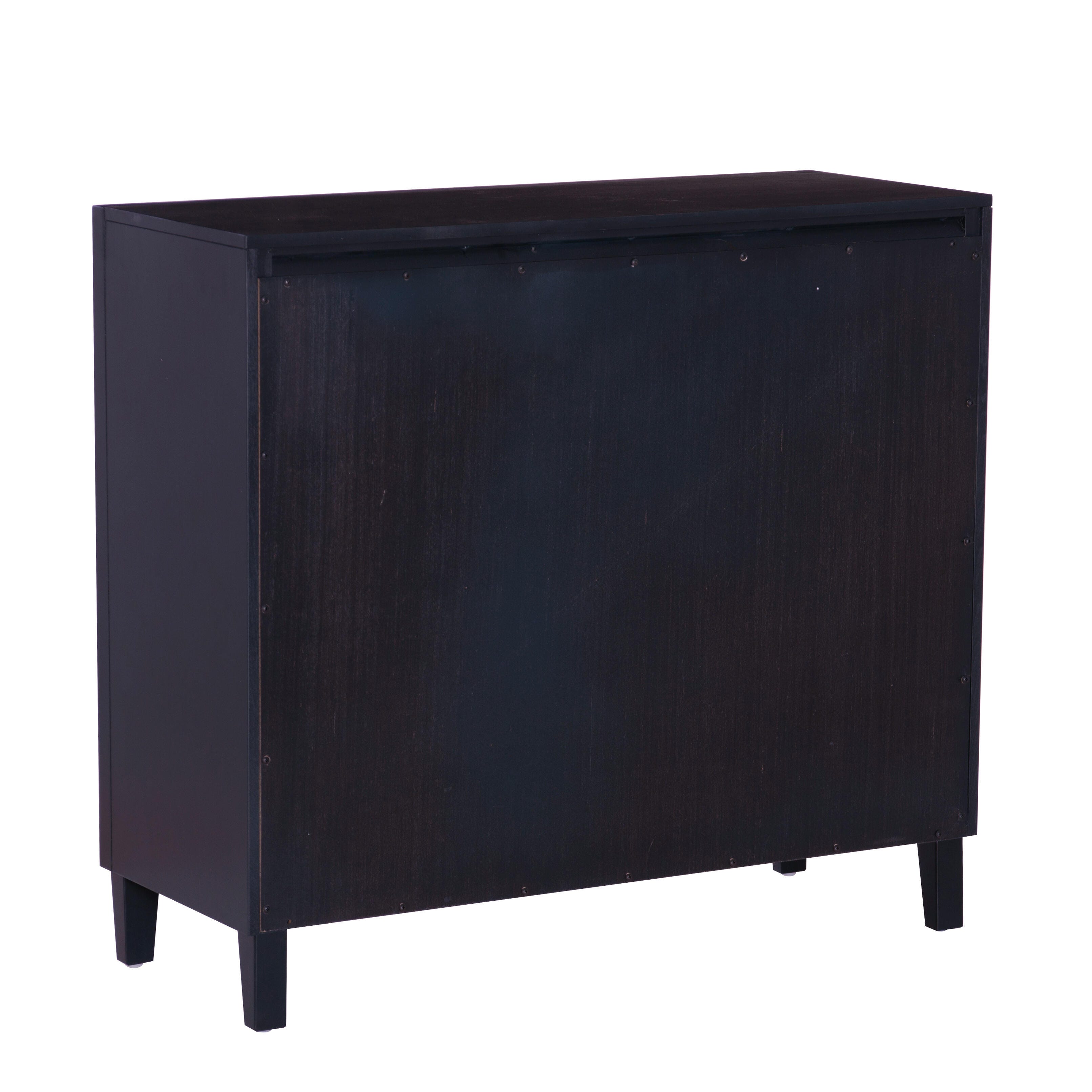 Linon Rena 39" Accent Cabinet, Midnight Blue, large