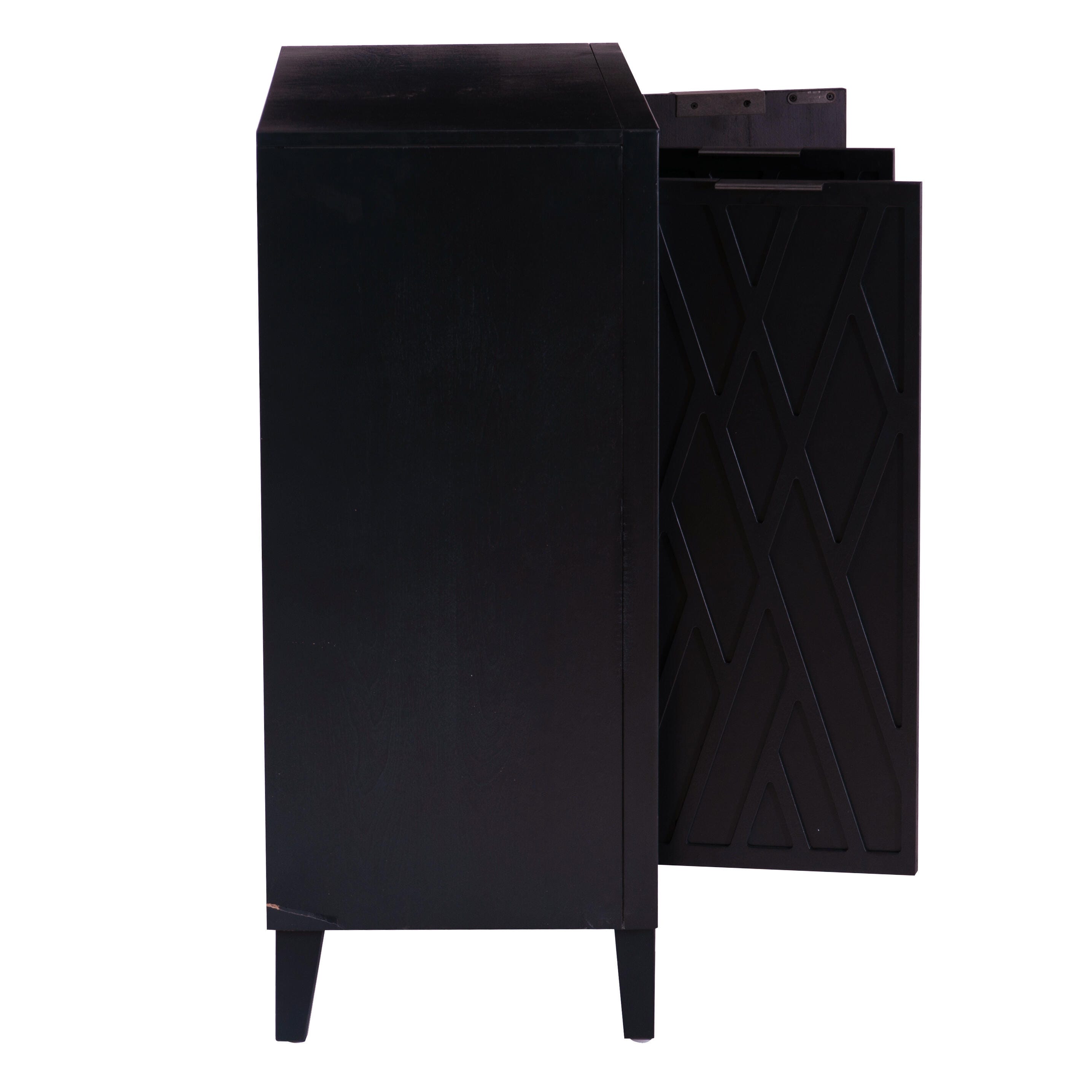 Linon Rena 39" Accent Cabinet, Midnight Blue, large