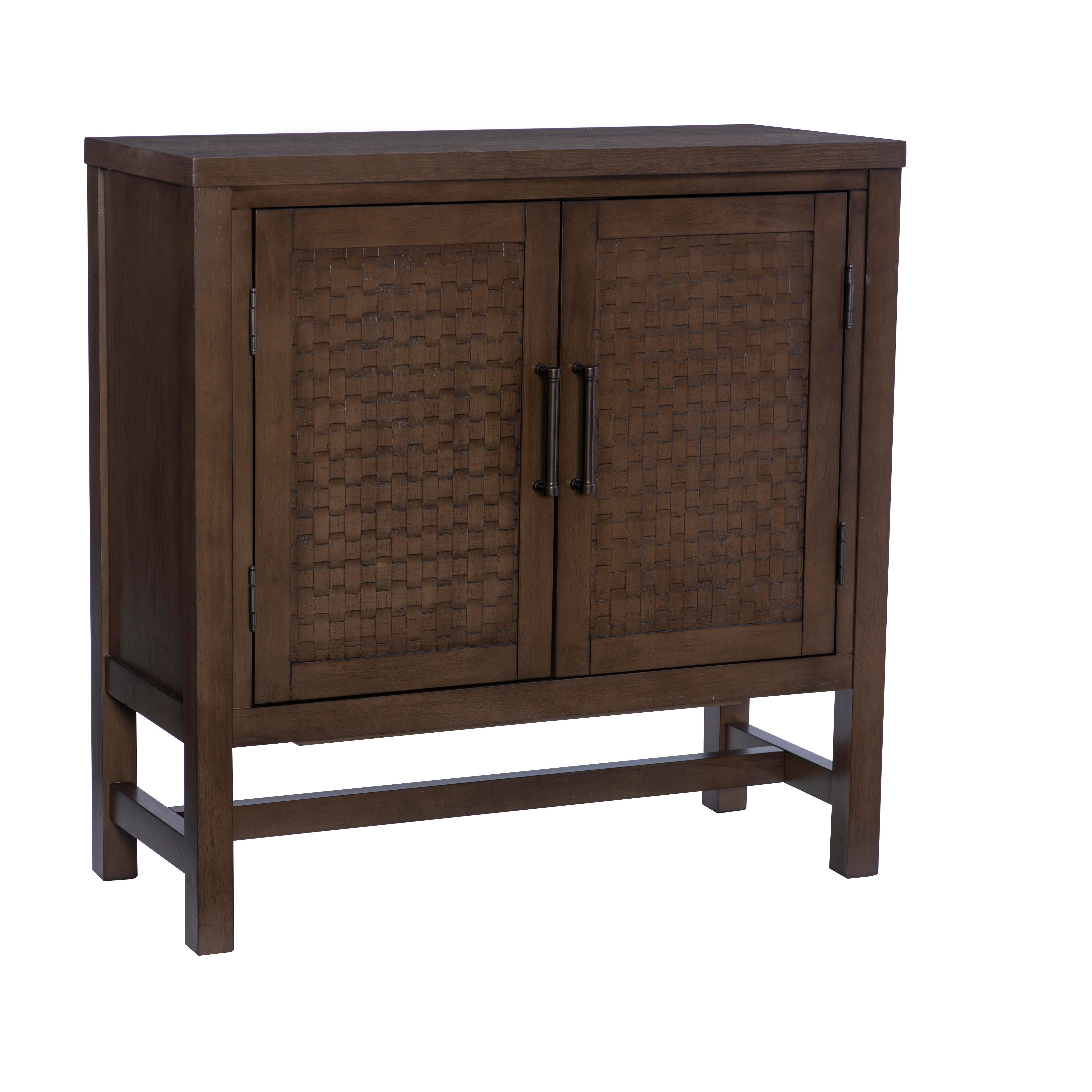 Linon Wille 36" Accent Cabinet, Brown, large