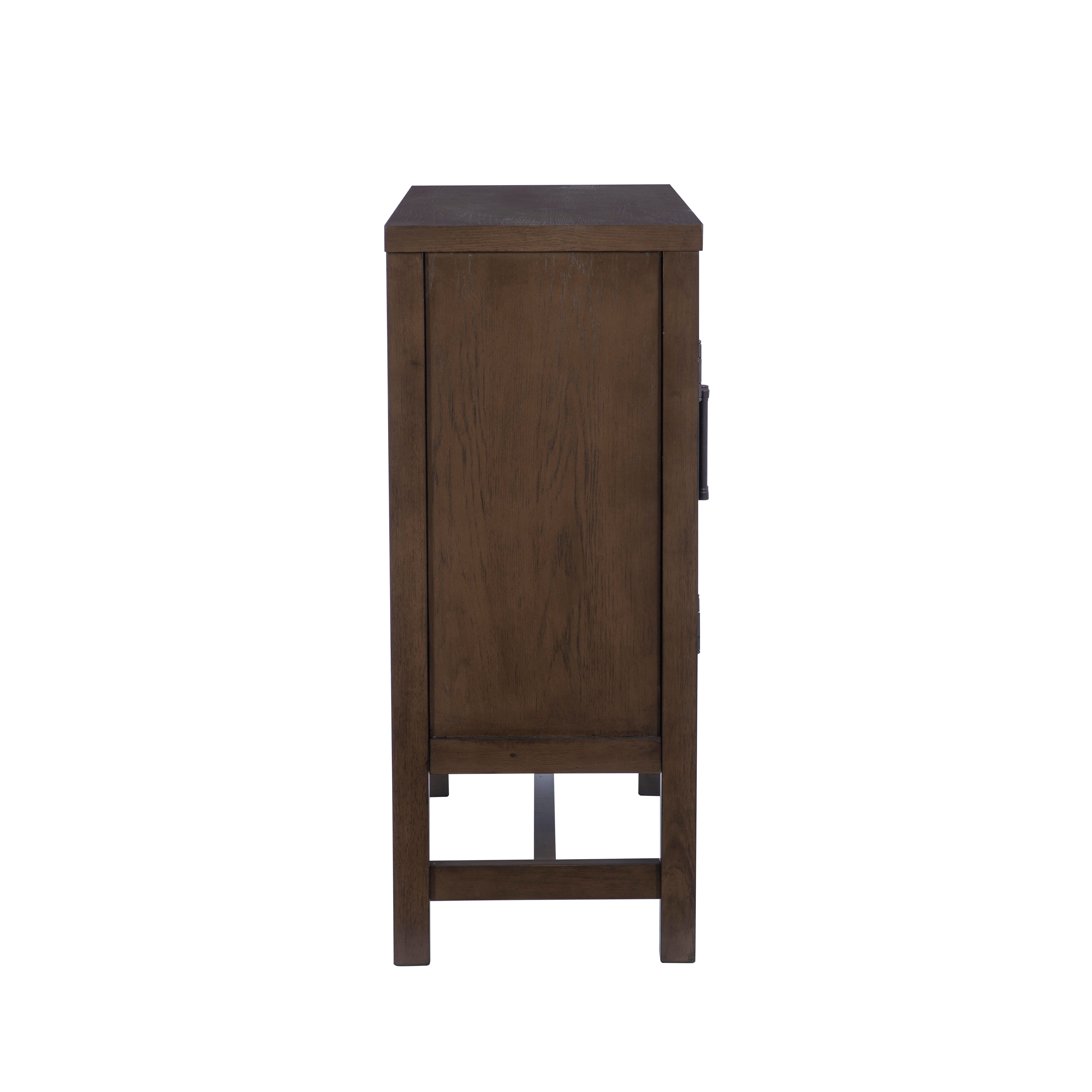 Linon Wille 36" Accent Cabinet, Brown, large