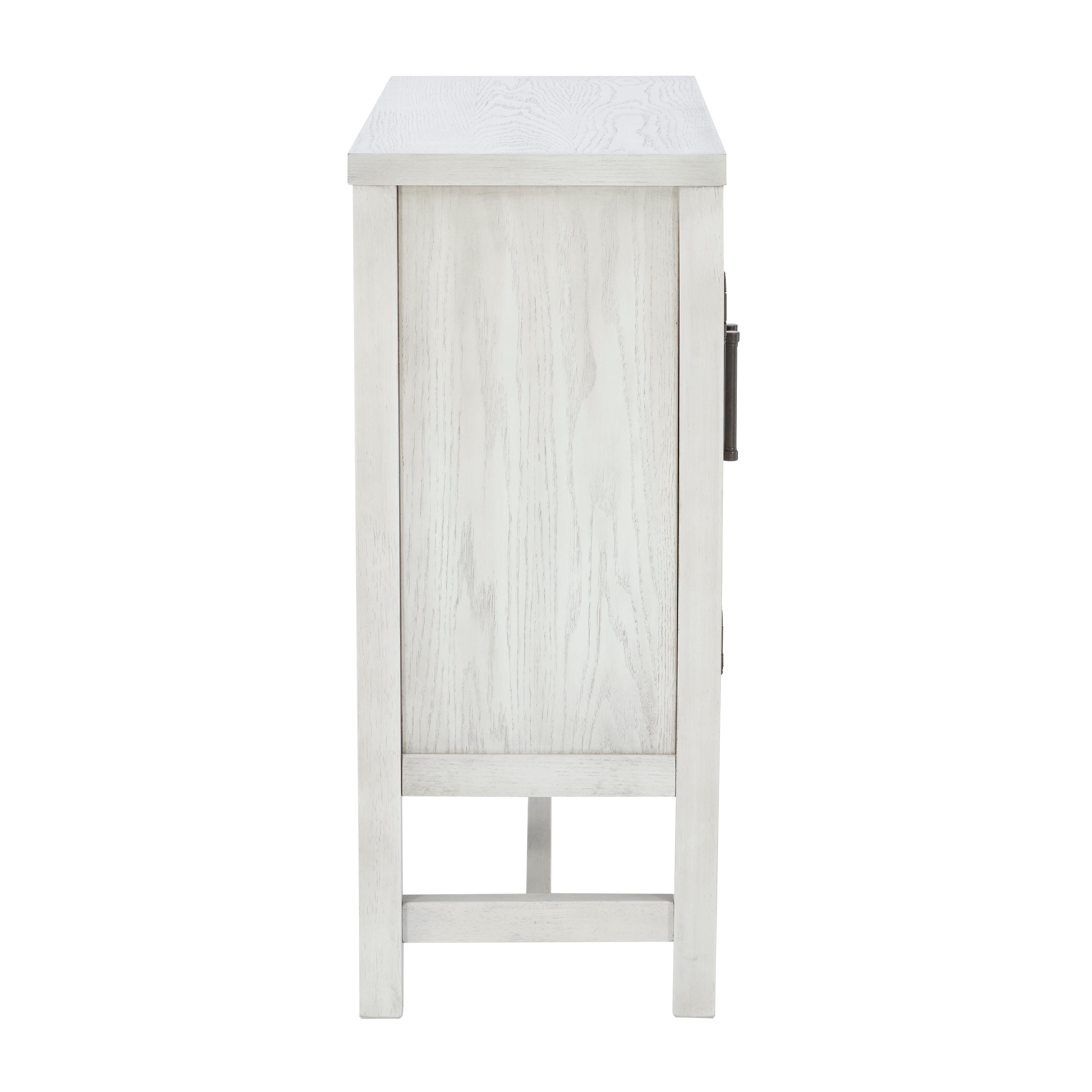Linon Wille 36" Accent Cabinet, Pebble Gray, large