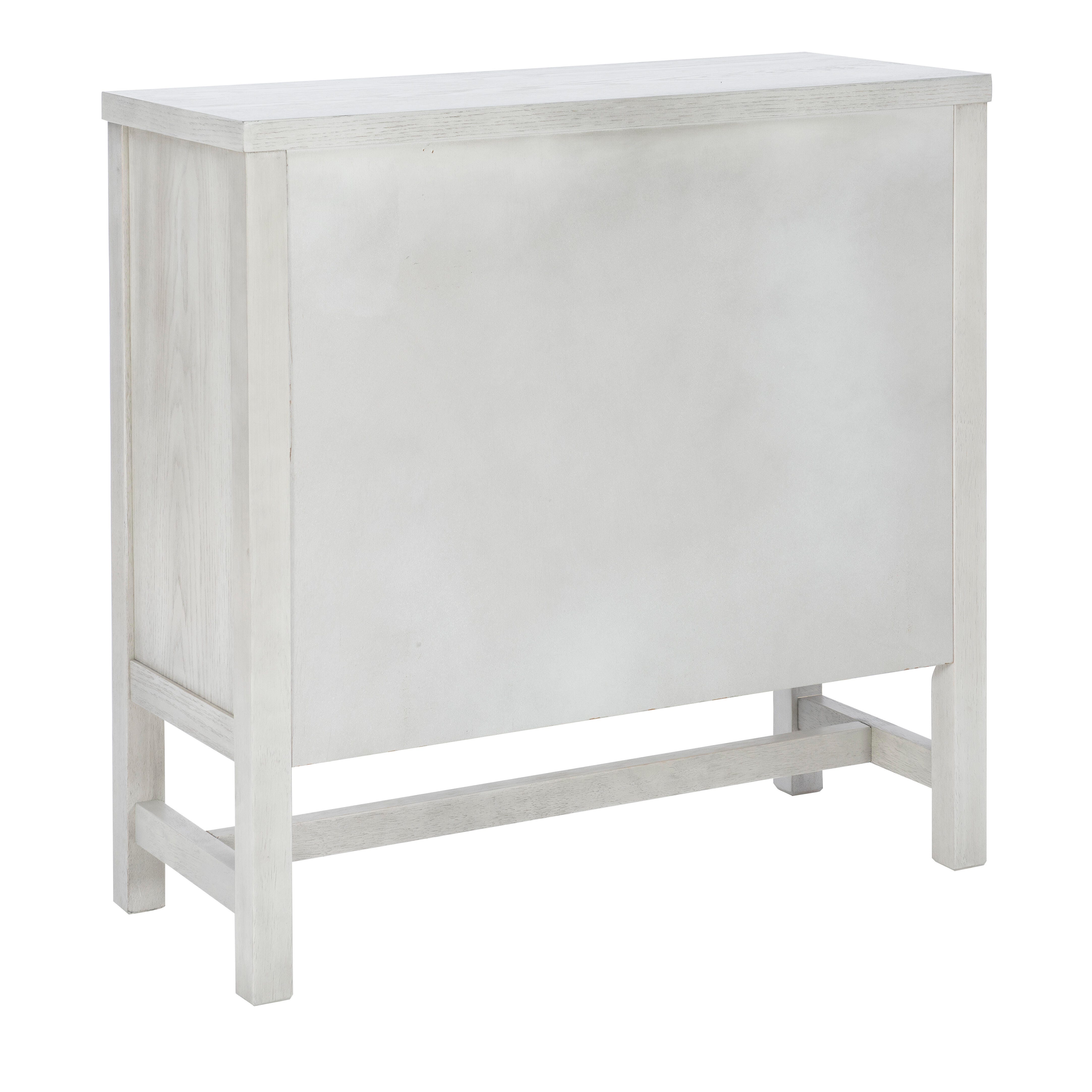 Linon Wille 36" Accent Cabinet, Pebble Gray, large