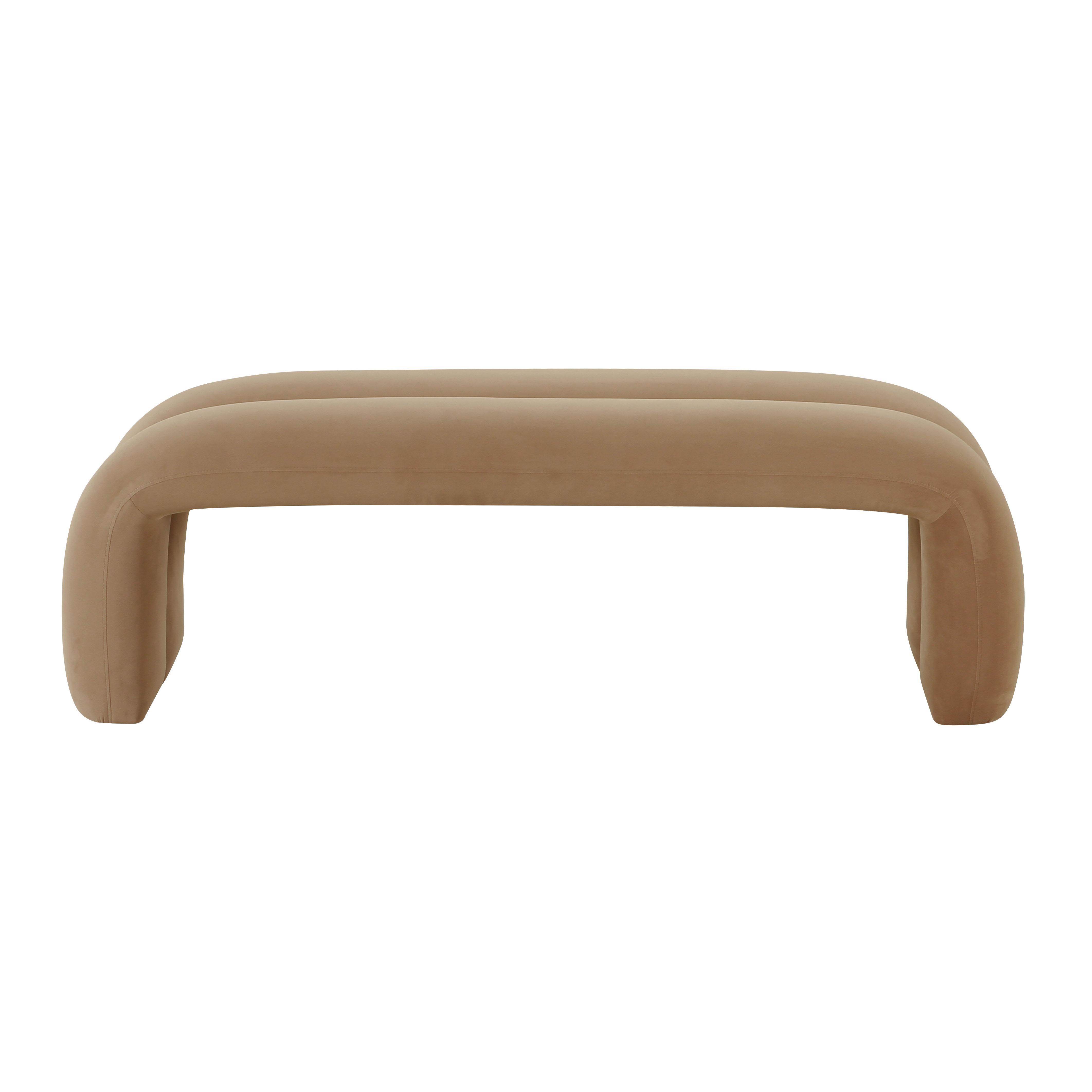 Leigh Channeled Bench, Taupe, large