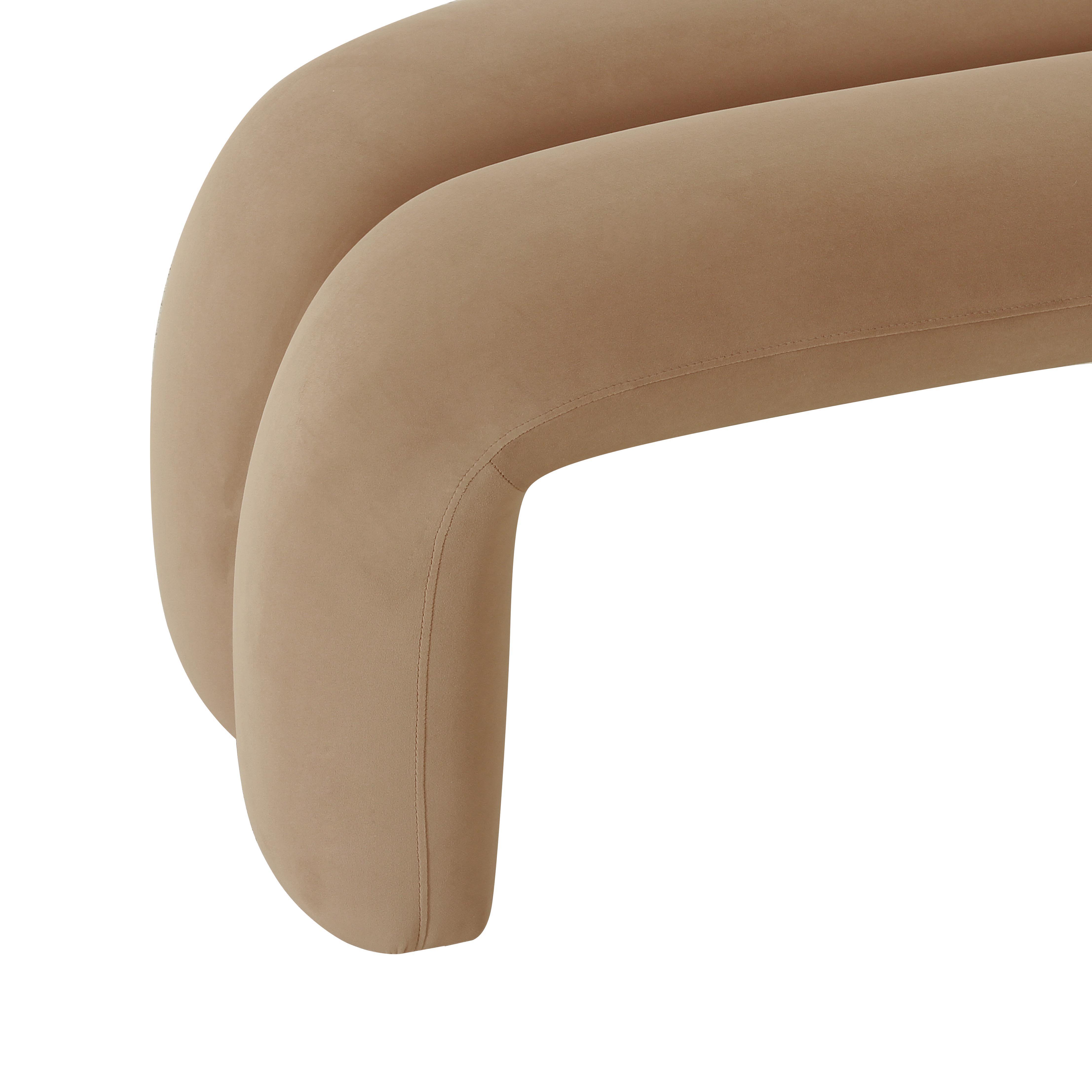 Leigh Channeled Bench, Taupe, large