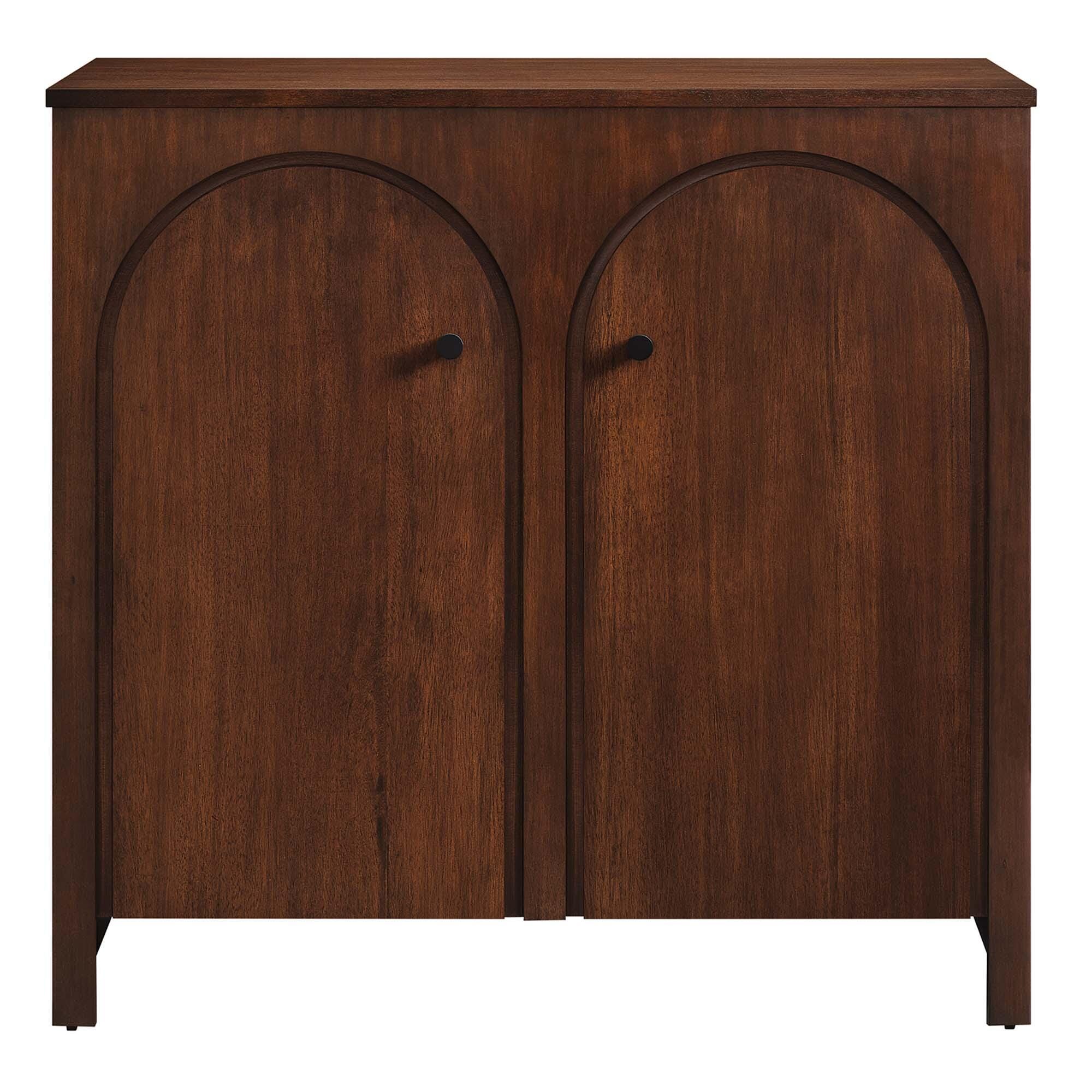 Modway Appia 36" Storage Cabinet, Walnut, large
