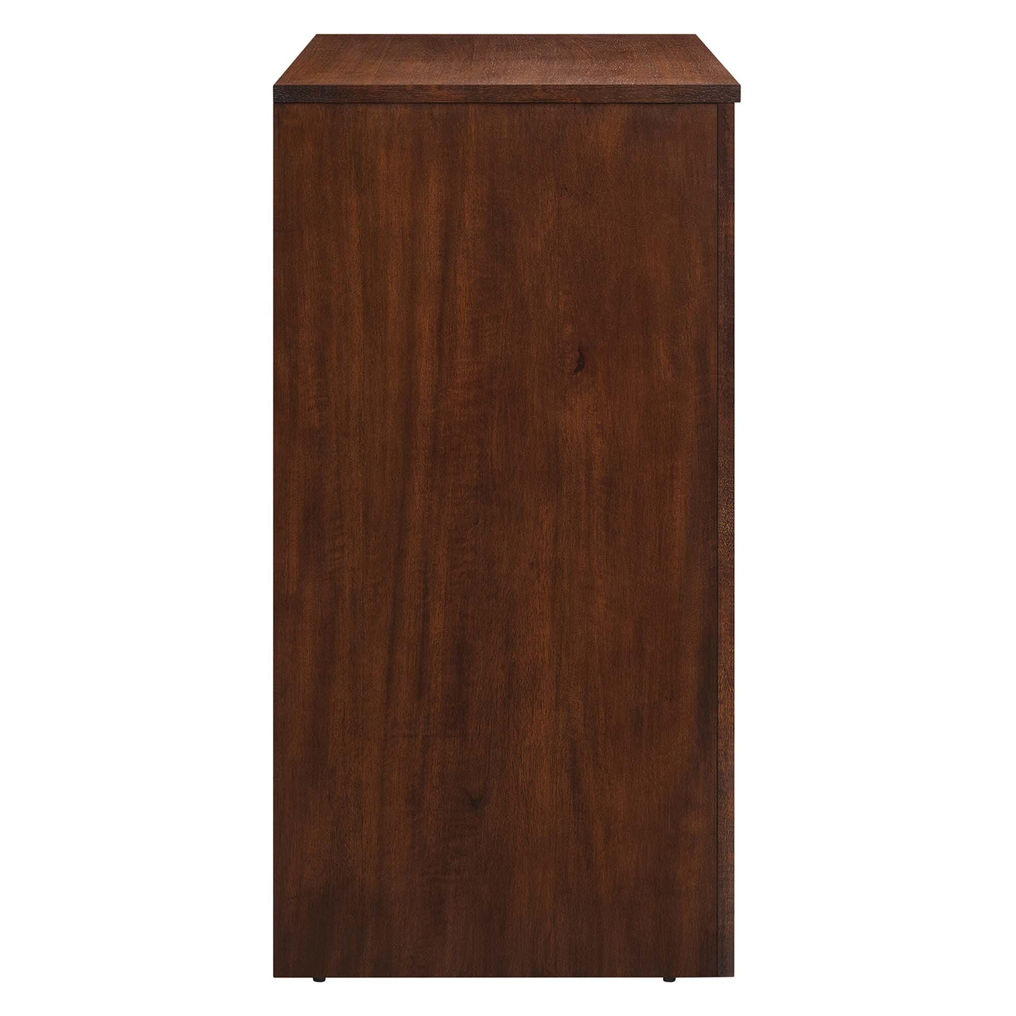 Modway Appia 36" Storage Cabinet, Walnut, large