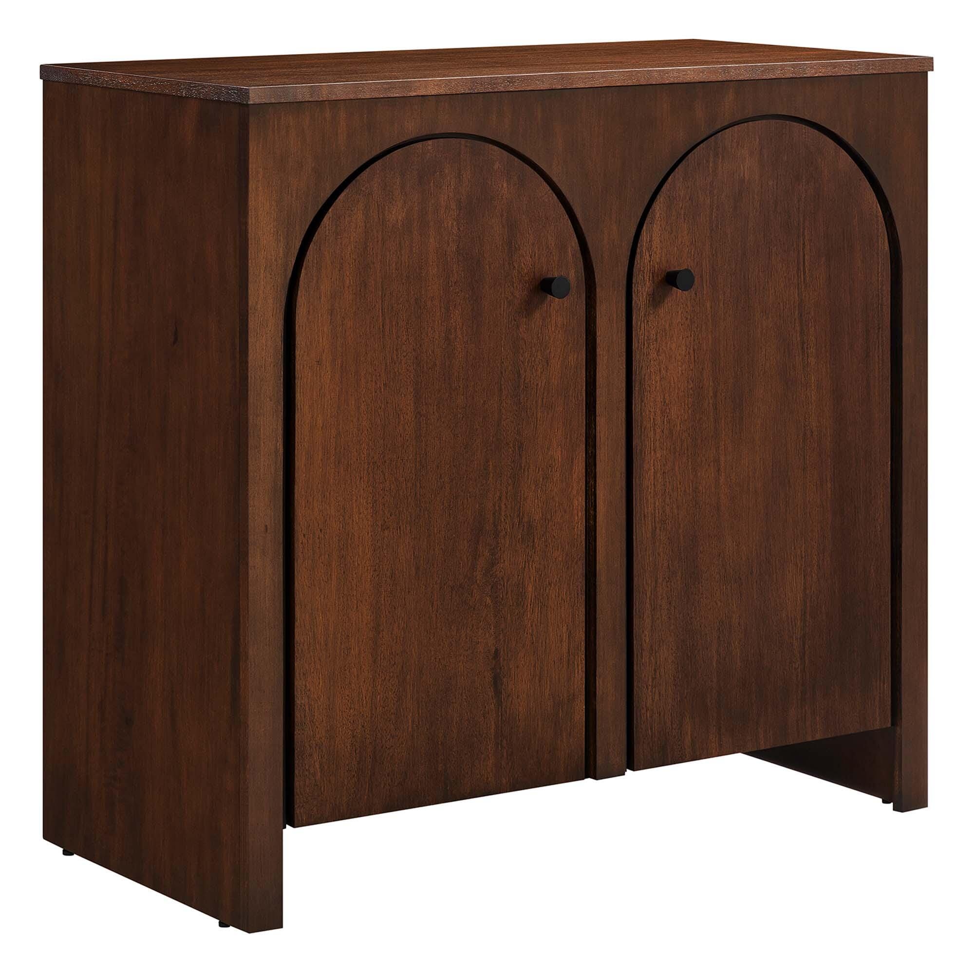 Modway Appia 36" Storage Cabinet, Walnut, large