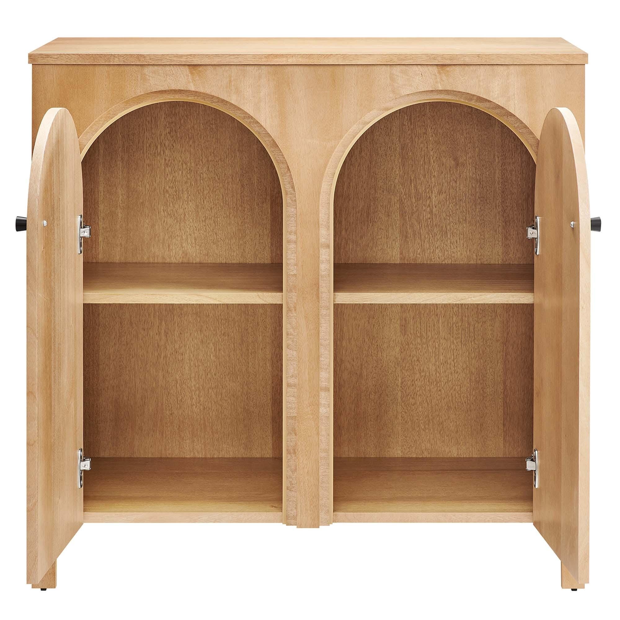 Modway Appia 36" Storage Cabinet, Oak, large