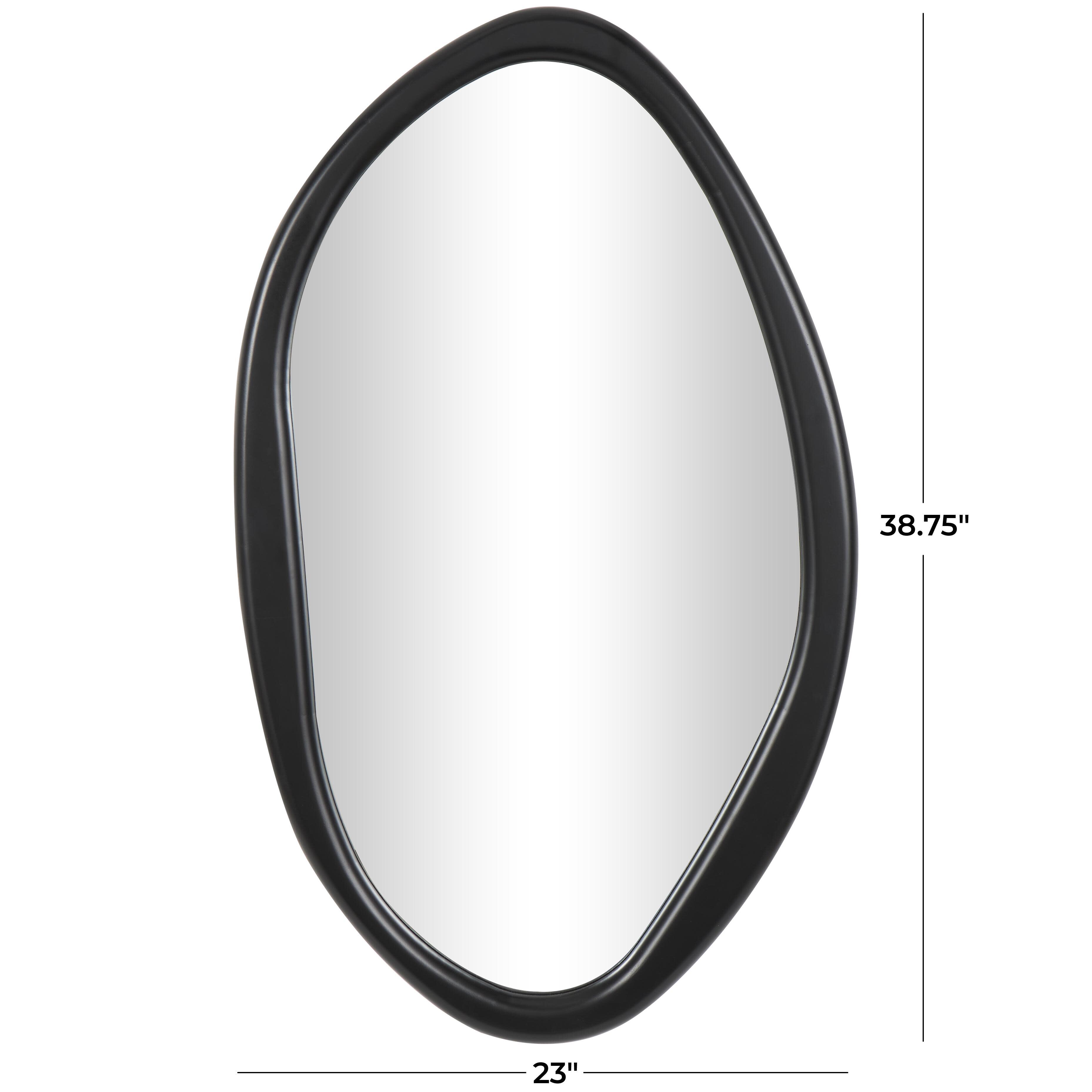 Bayberry Lane Abstract Oval Wall Mirror, , large