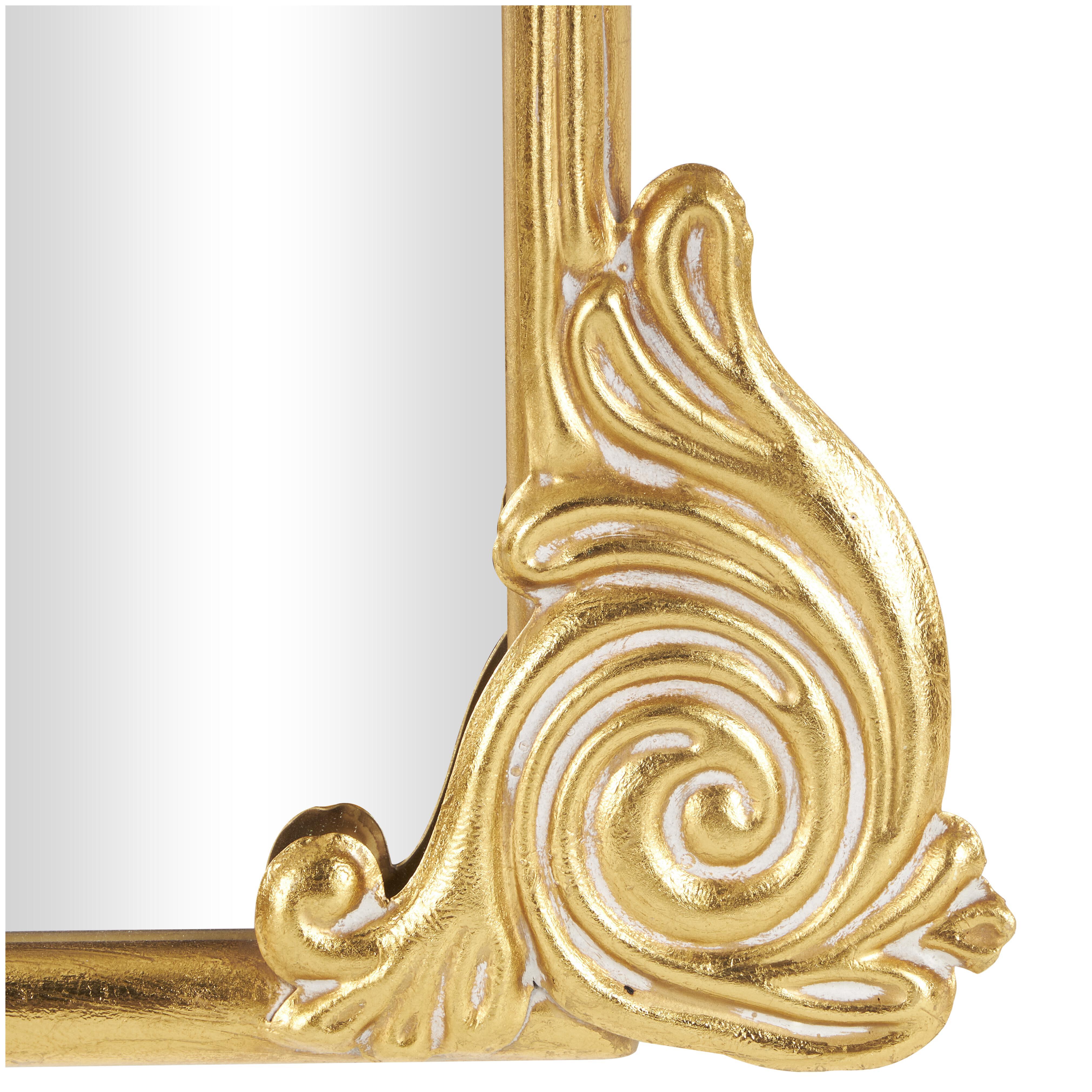 Bayberry Lane Arched Baroque Floor Mirror, , large