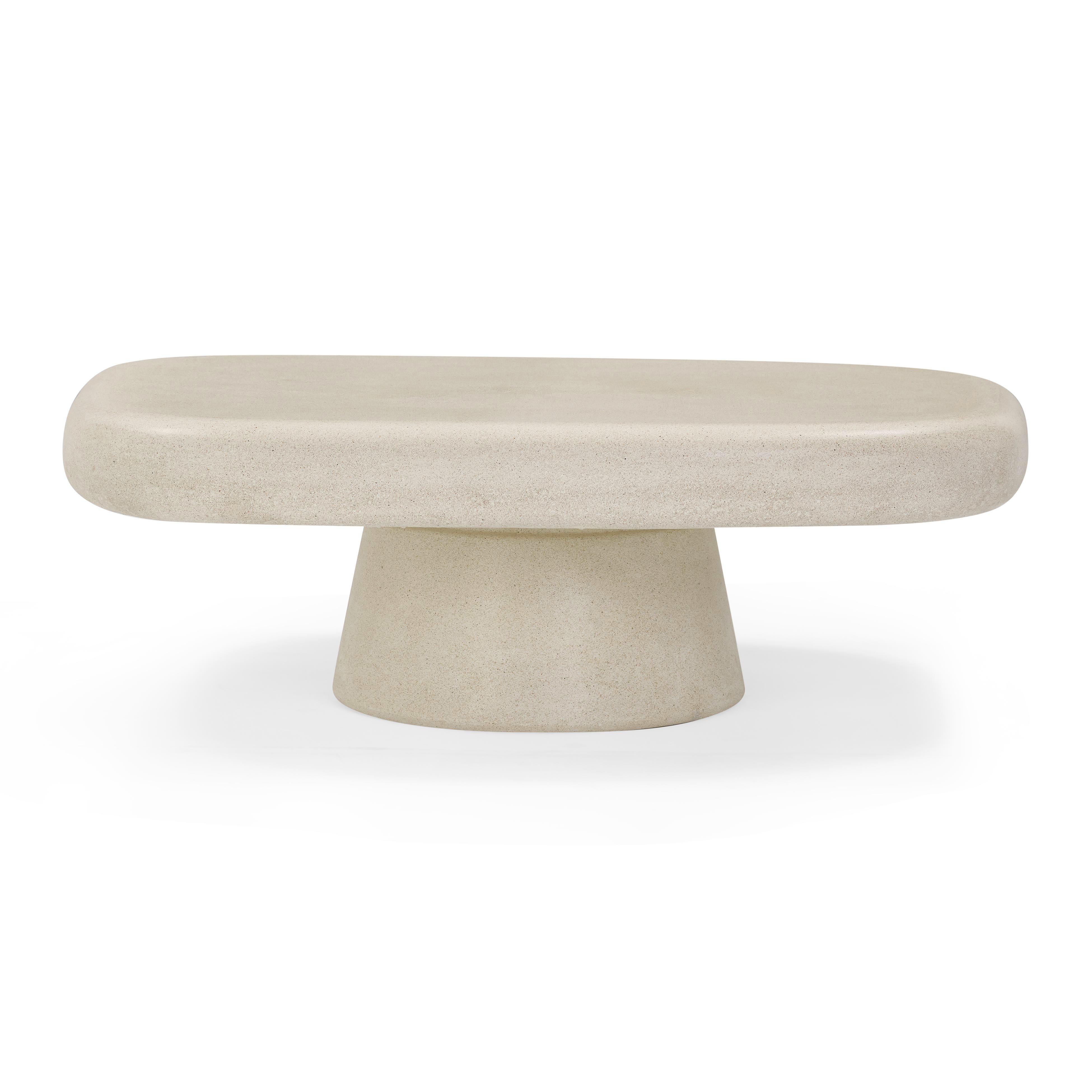 TOV Furniture Darial Coffee Table, Sand, large