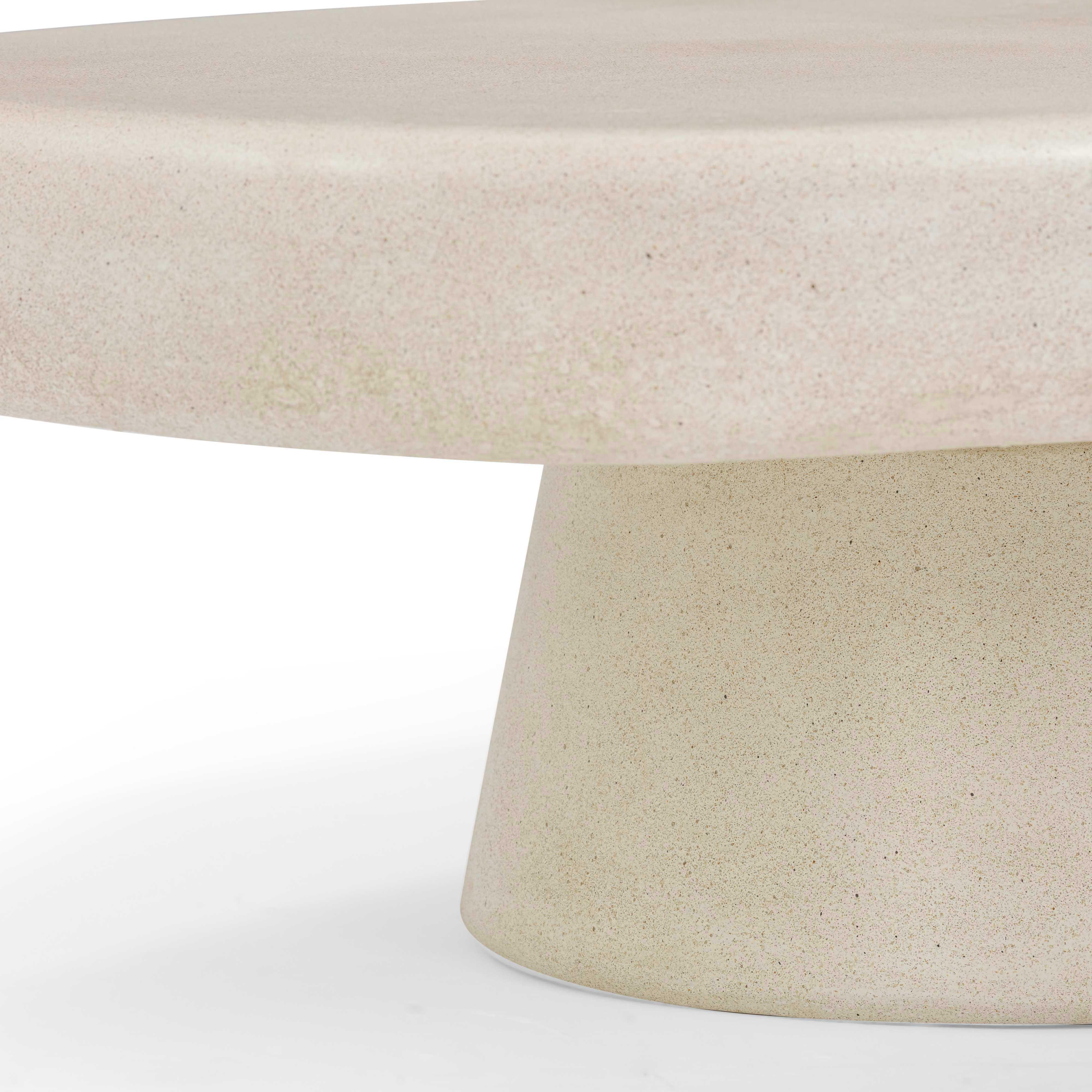TOV Furniture Darial Coffee Table, Sand, large
