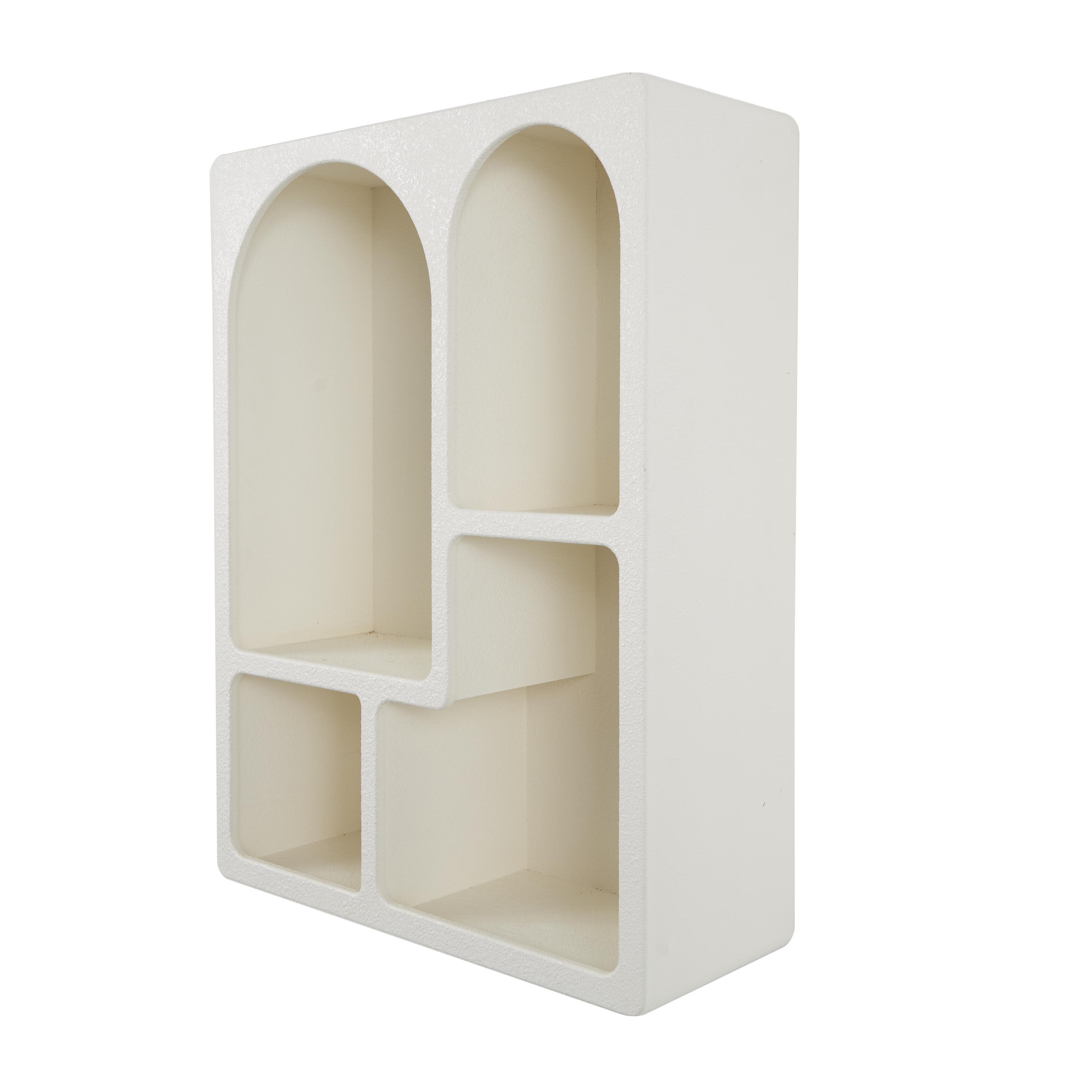 Bayberry Lane Arched Wall Shelf with Block Shapes, , large
