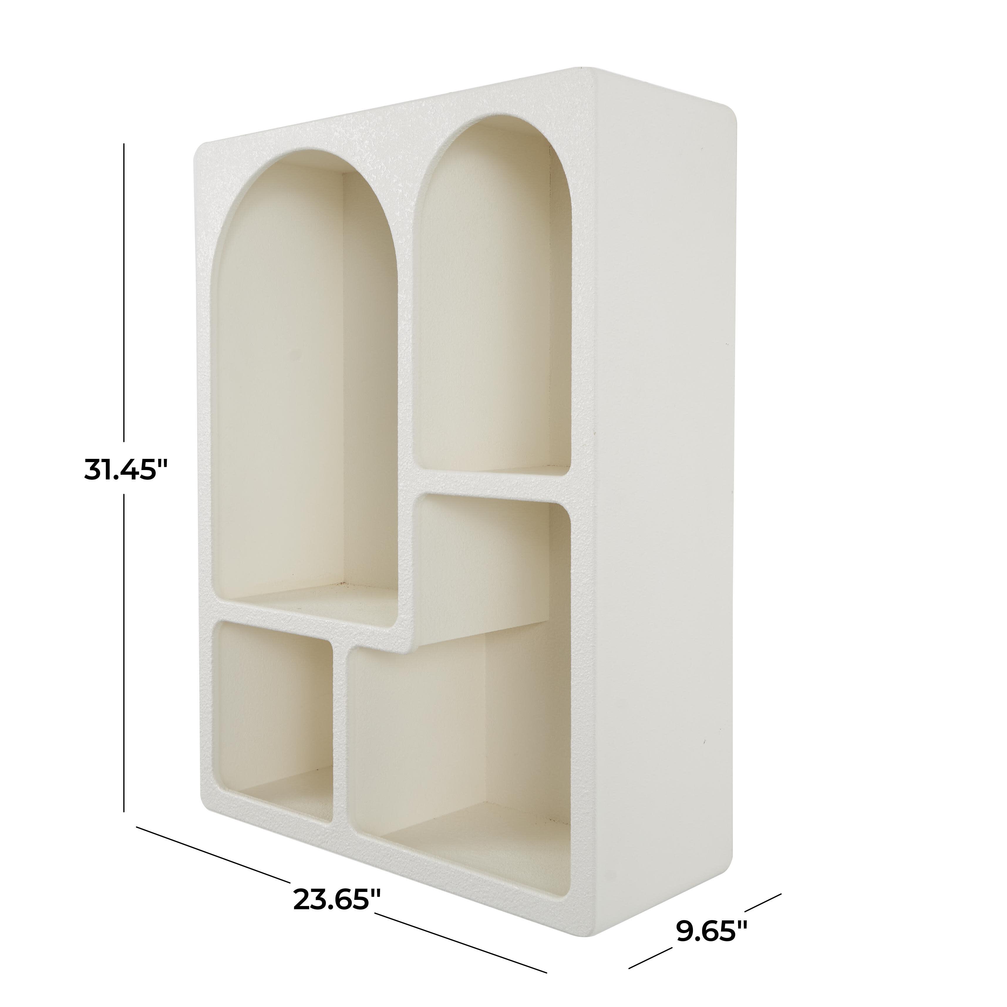 Bayberry Lane Arched Wall Shelf with Block Shapes, , large
