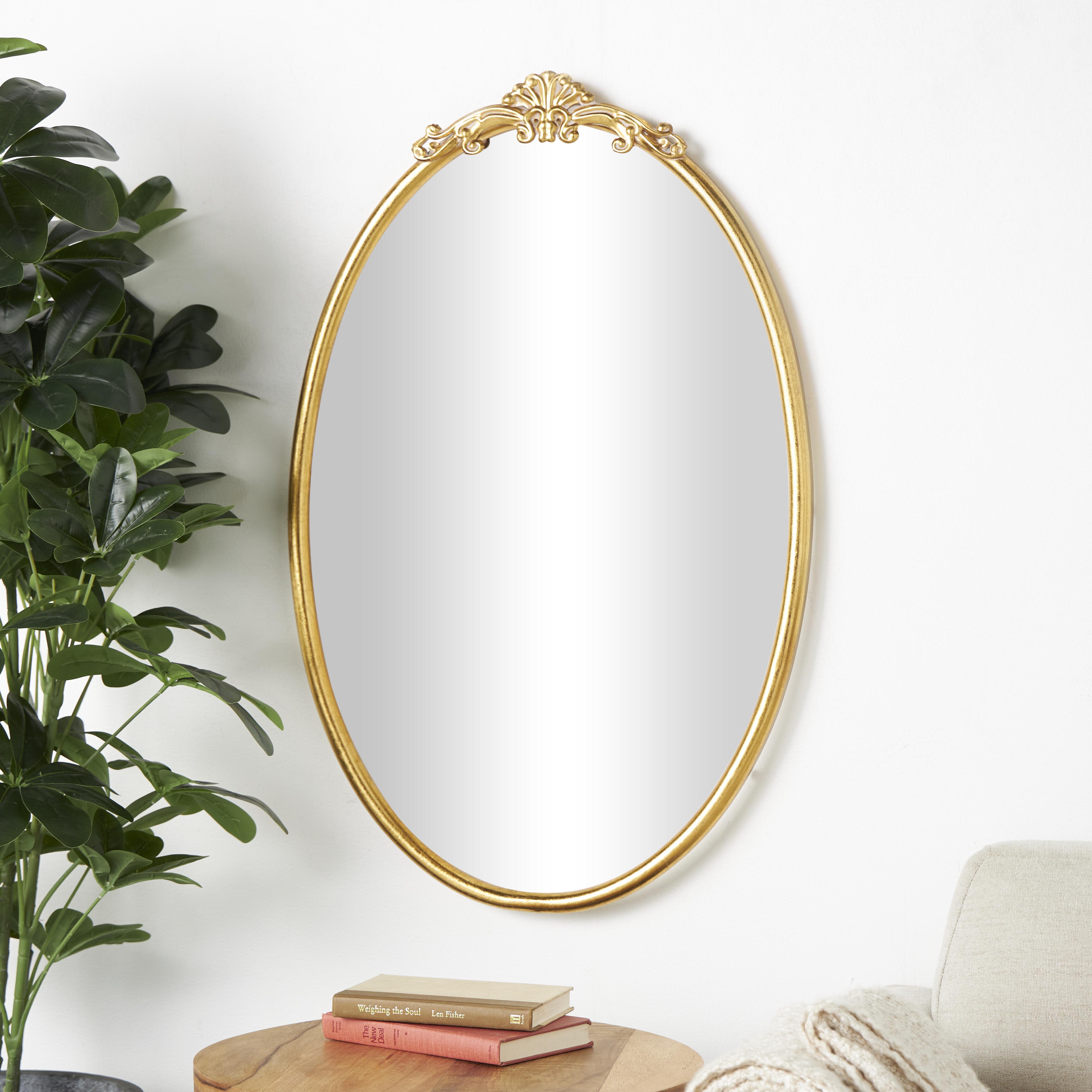 Bayberry Lane Baroque Oval Wall Mirror, , rollover