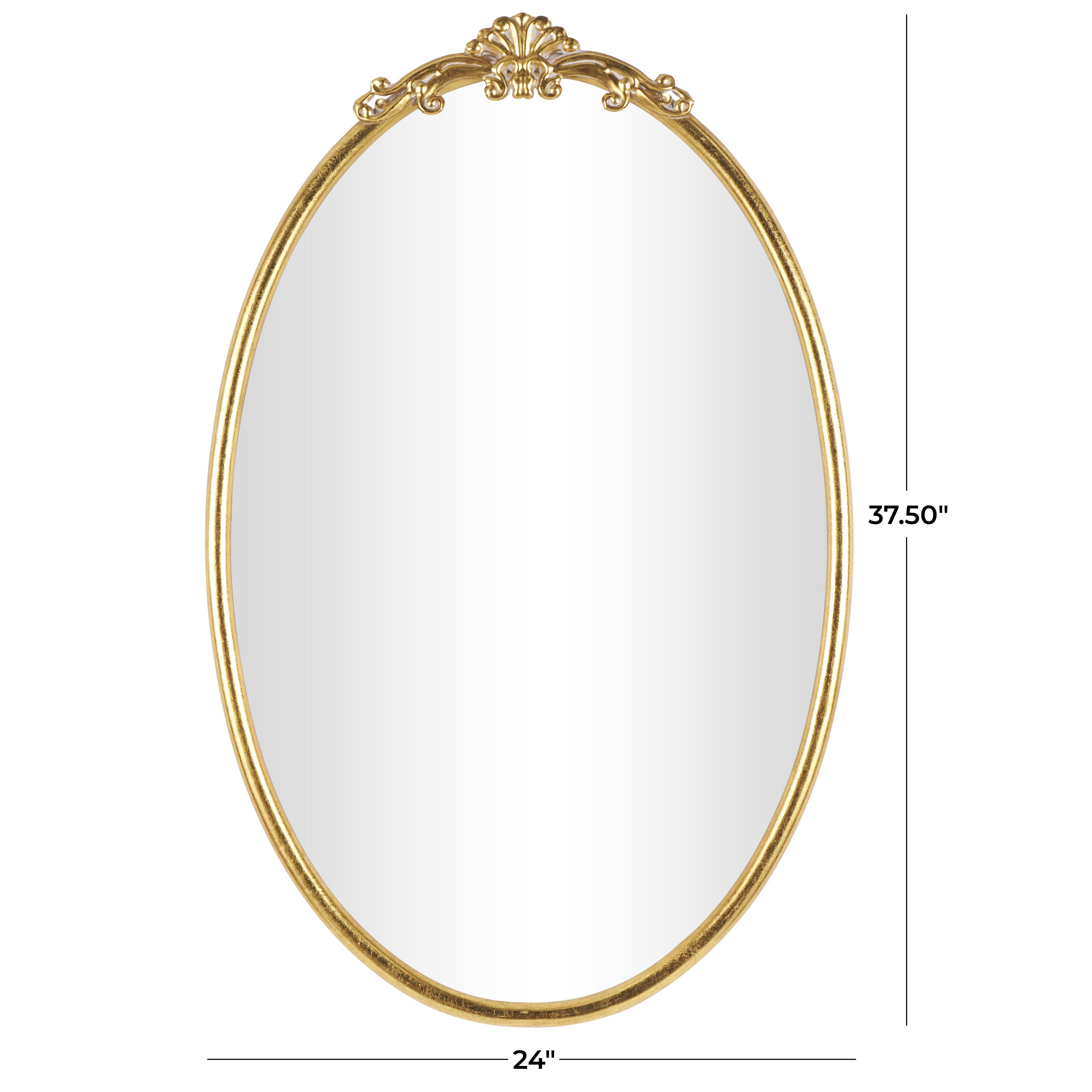 Bayberry Lane Baroque Oval Wall Mirror, , large
