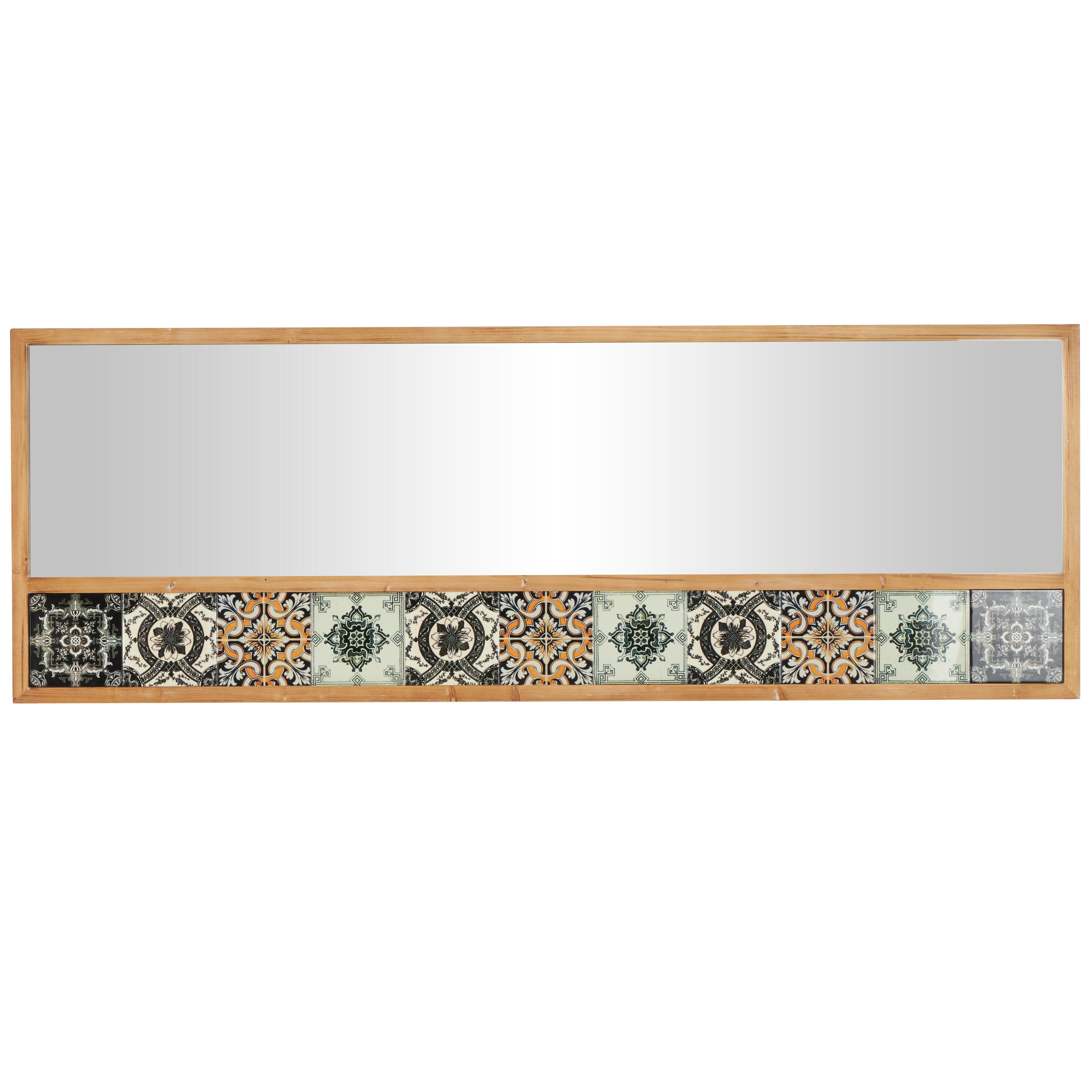 Bayberry Lane Floral Wall Mirror, , large