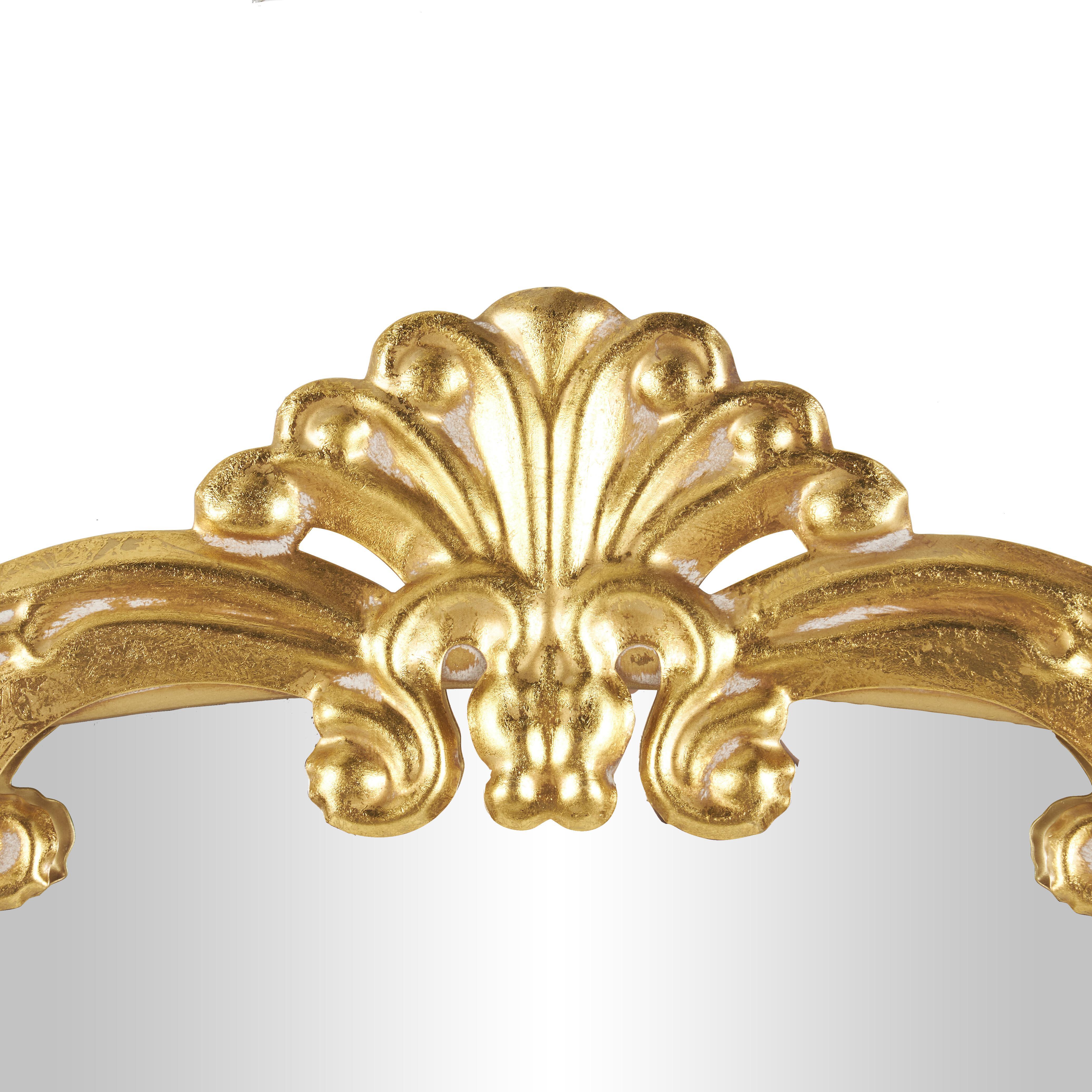 Bayberry Lane Ornate Arched Baroque Floor Mirror, , large