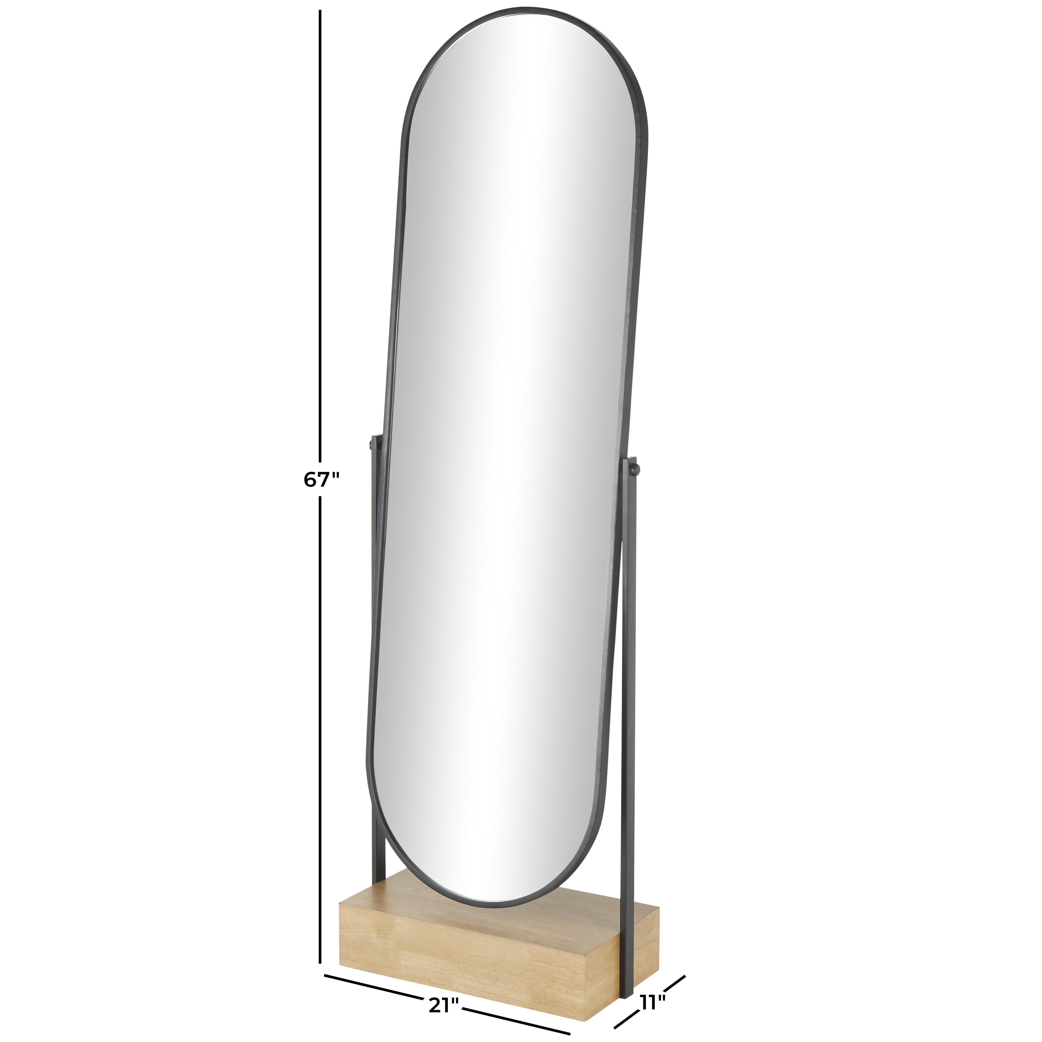 Bayberry Lane Oval Shaped Floor Mirror, , large